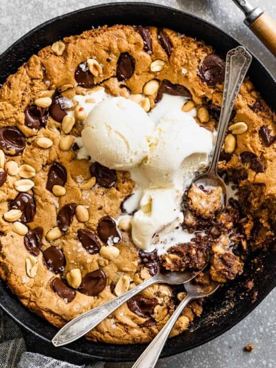 Gluten Free Skillet Cookie Pizookie