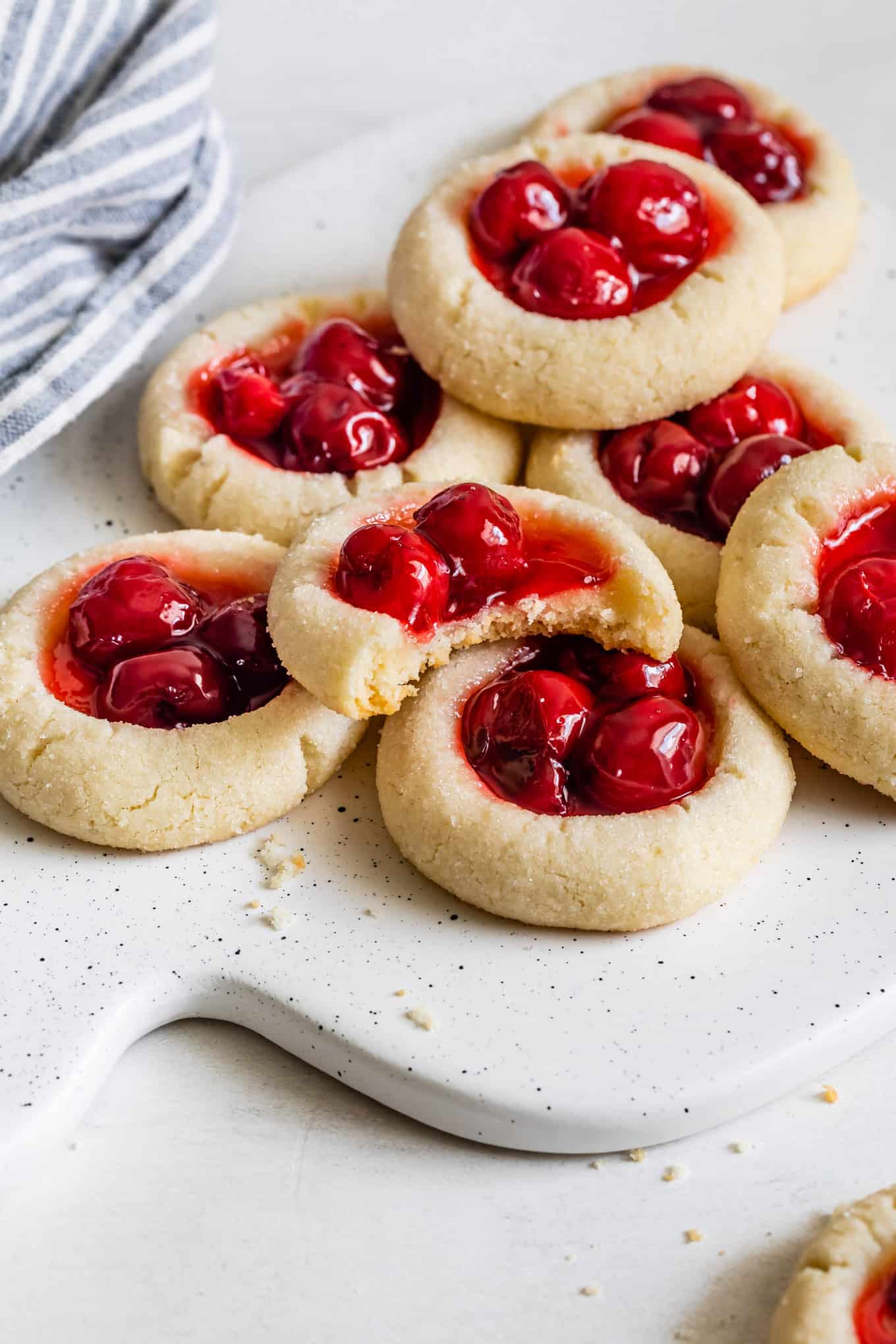 Cherry Thumbprint Cookies