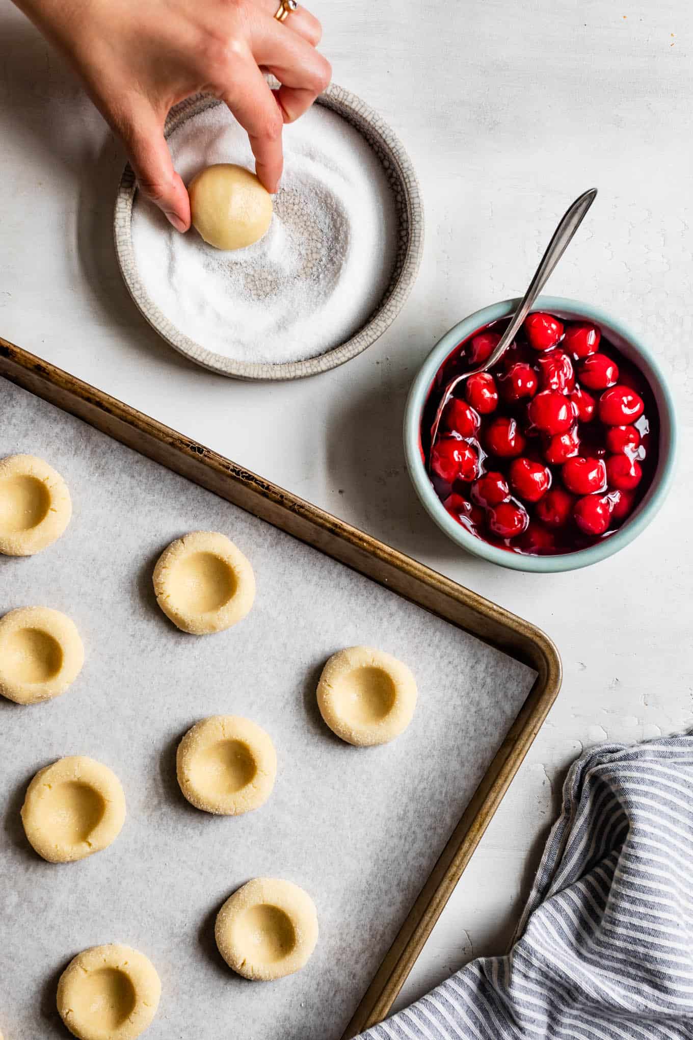 Gluten-Free Thumbprint Cookie How-to