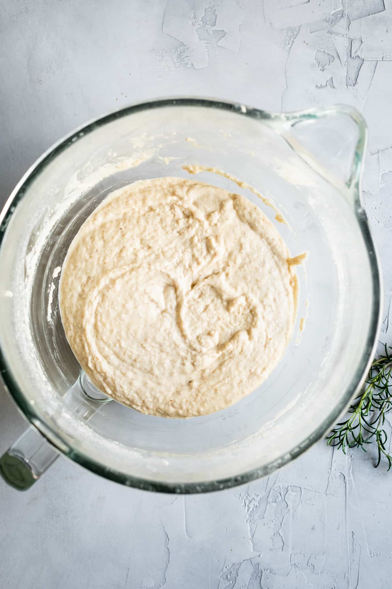 Gluten-Free Focaccia Dough Mixing Bowl