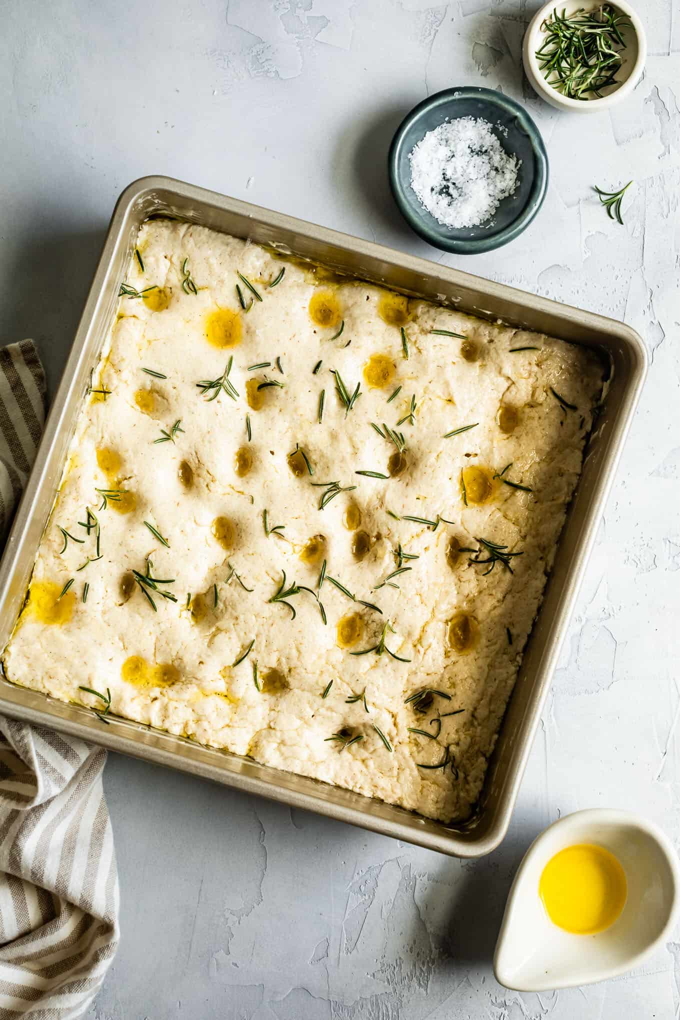 Gluten-Free Focaccia Dough Dimples with Rosemary