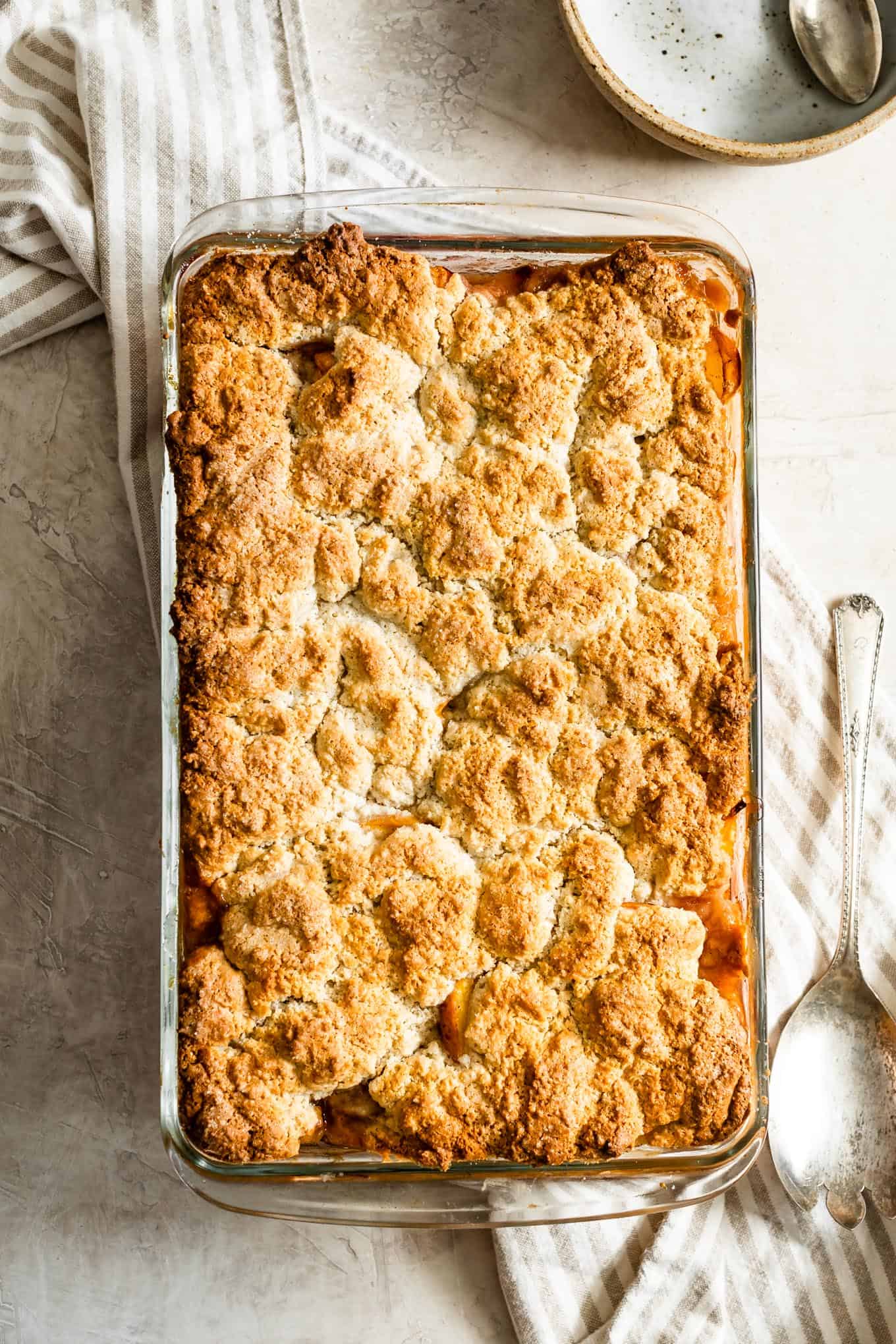 Baked Gluten-Free Peach Cobbler