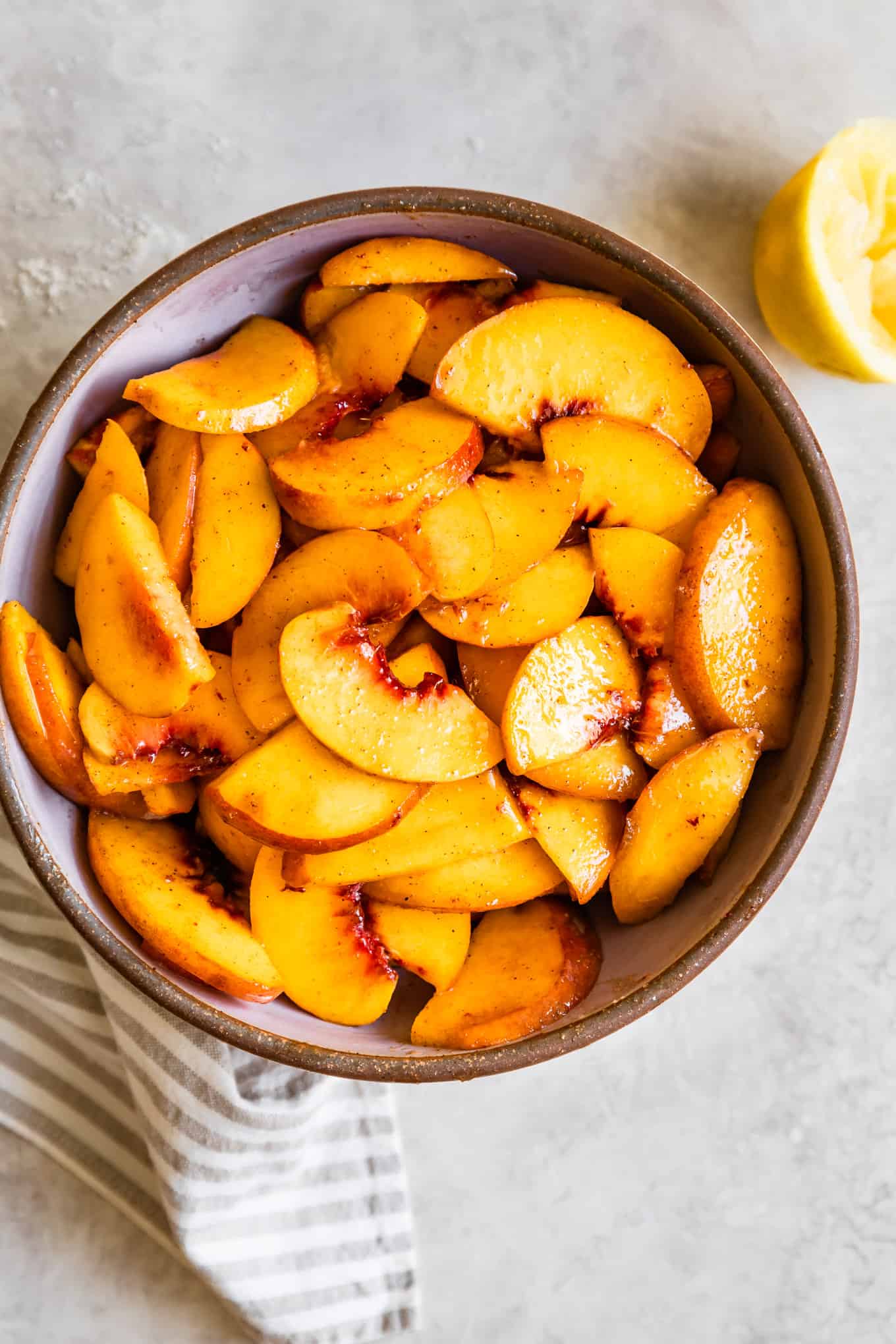 Peaches for peach cobbler