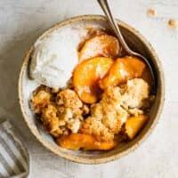 Gluten-Free Peach Cobbler