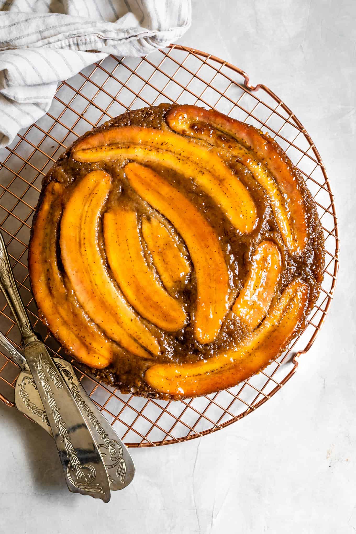 Gluten-Free Caramelized Banana Upside-Down Cake