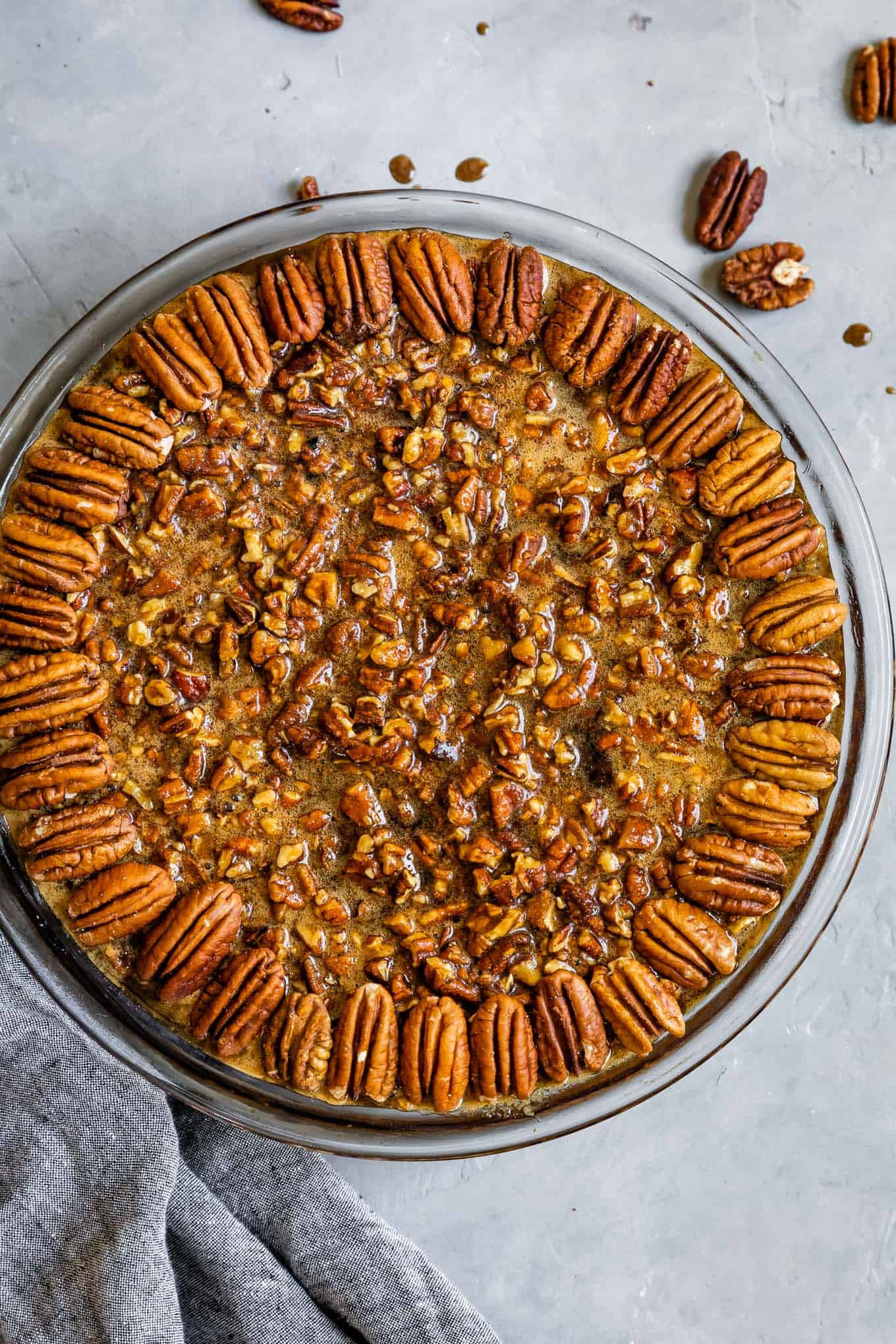 Crustless Pecan Pie