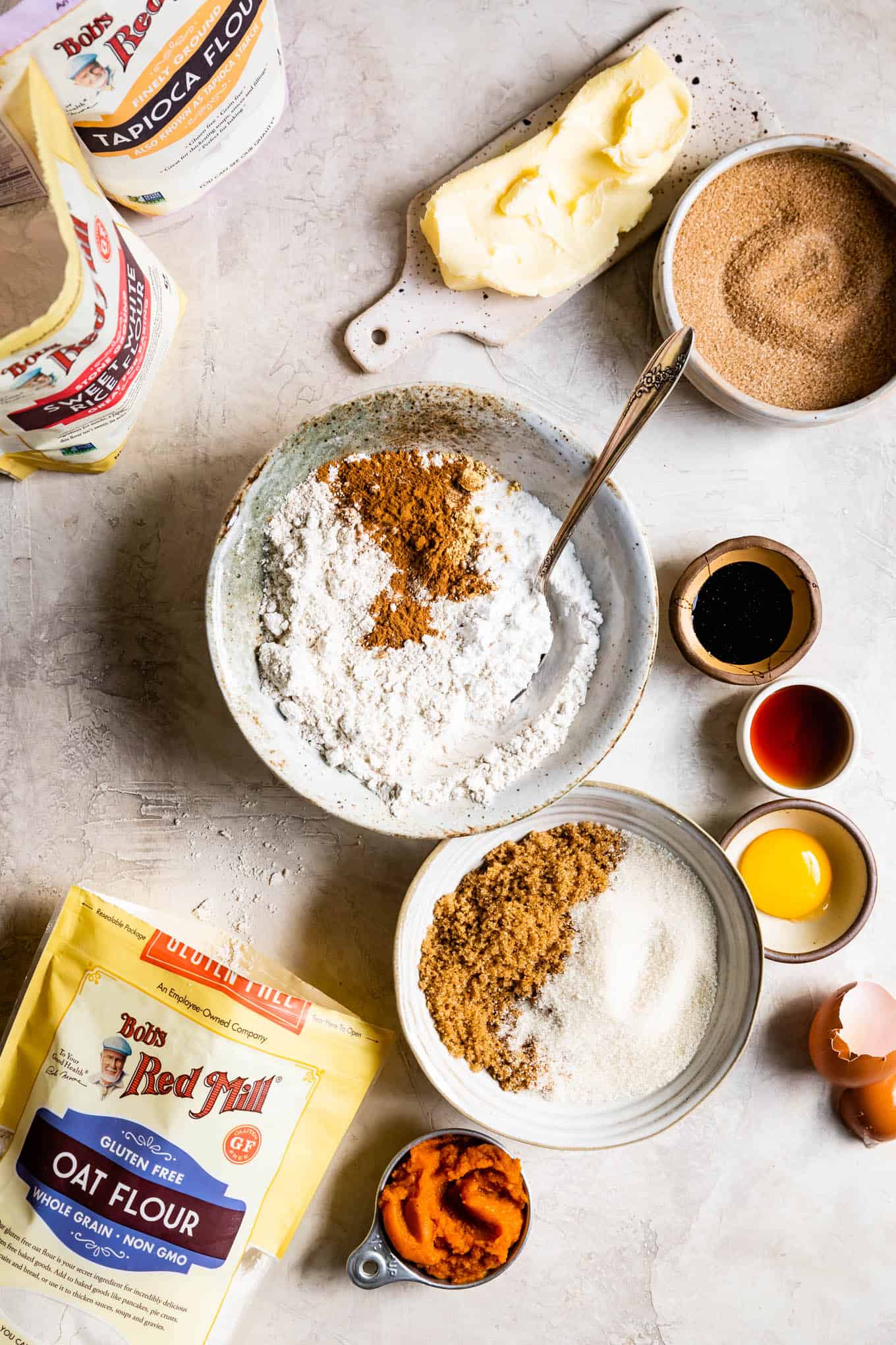 Ingredients for Gluten-Free Pumpkin Cookies