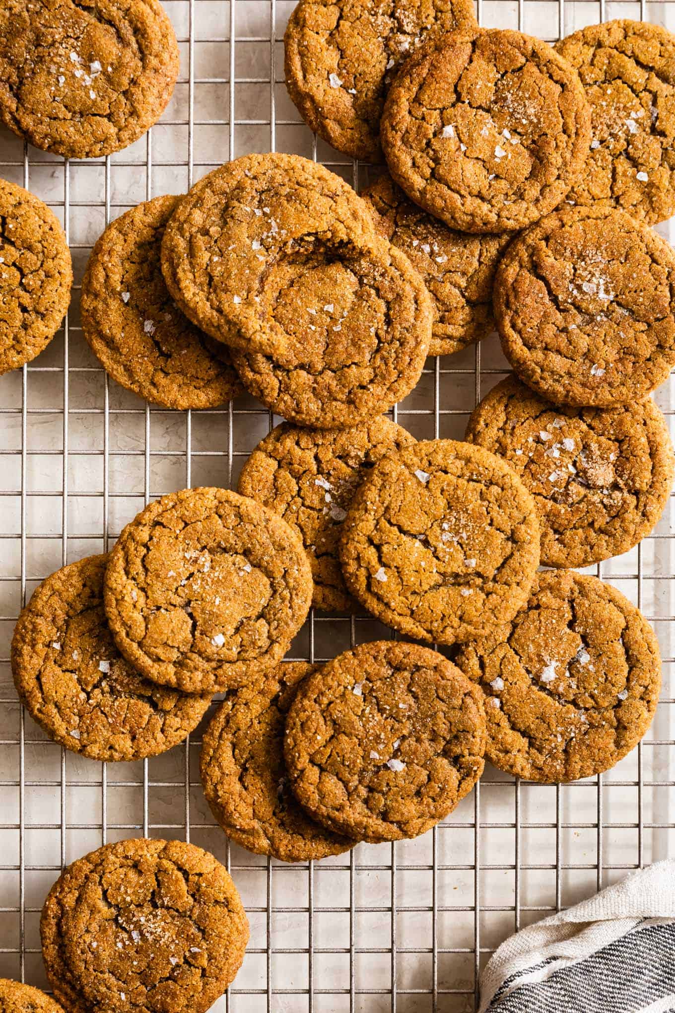 Baking Rack of Gluten-Free Pumpkin Spice Cookies