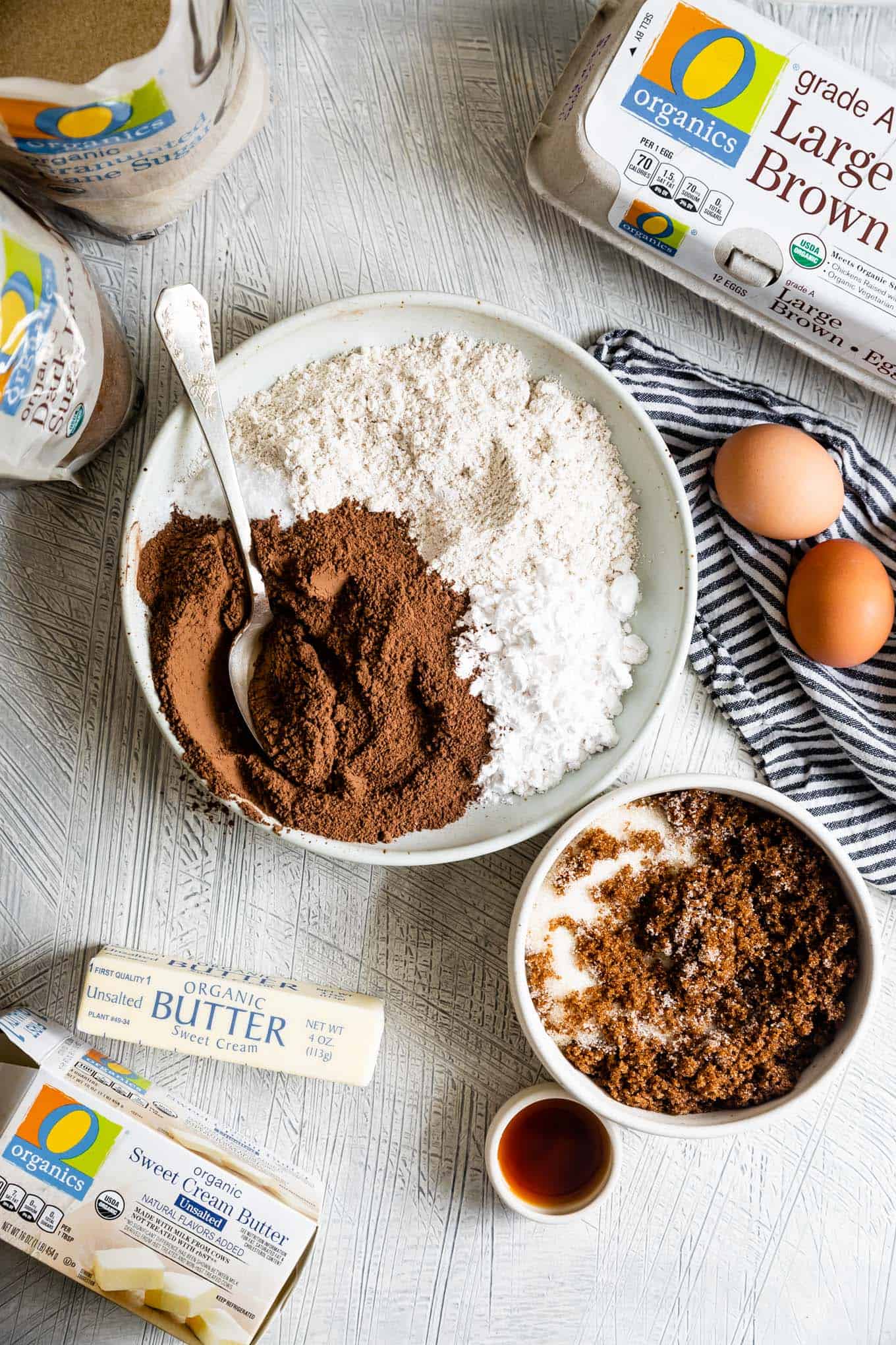 Ingredients for Gluten-Free Crinkle Cookies