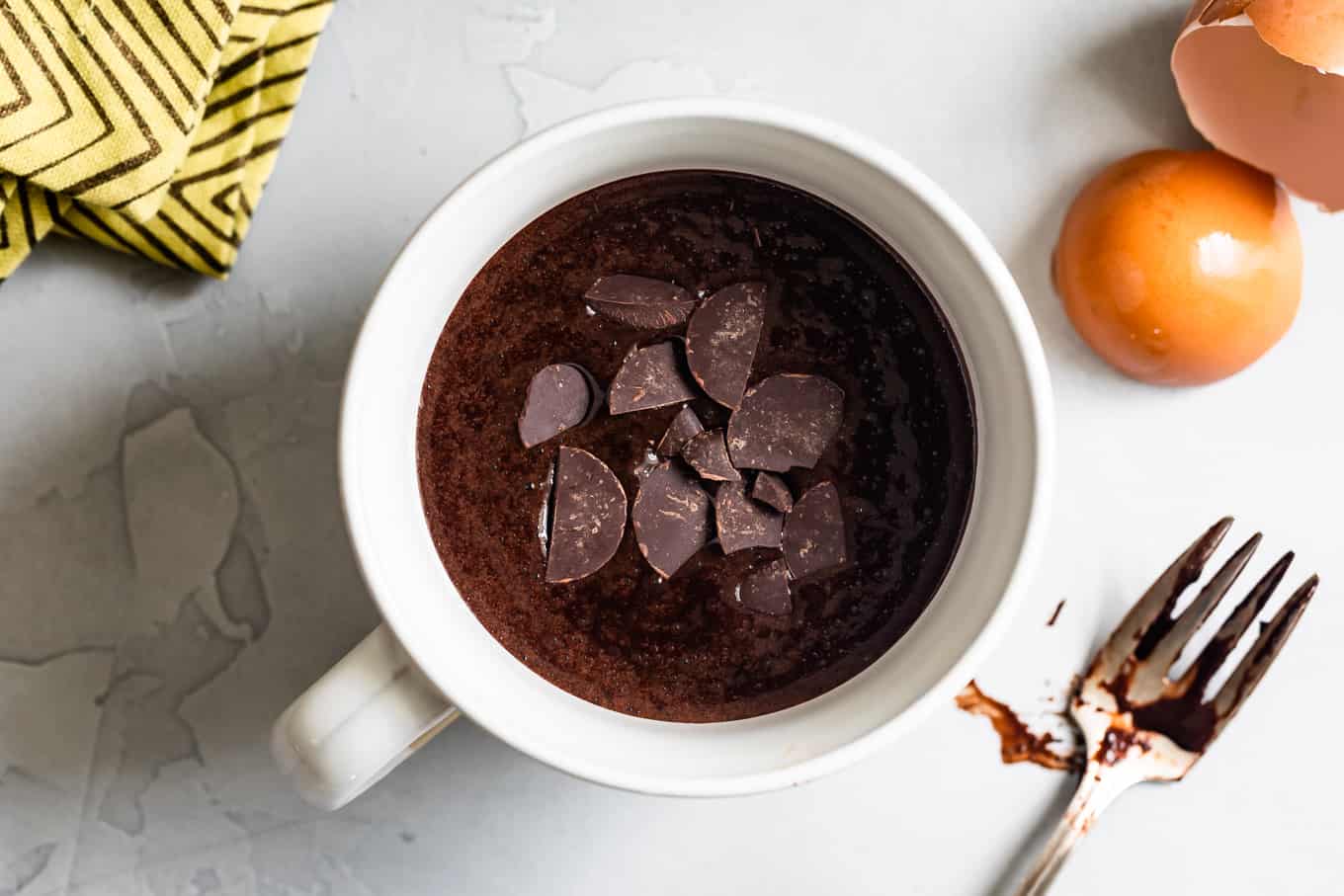 Gluten-Free Chocolate Mug Cake Batter