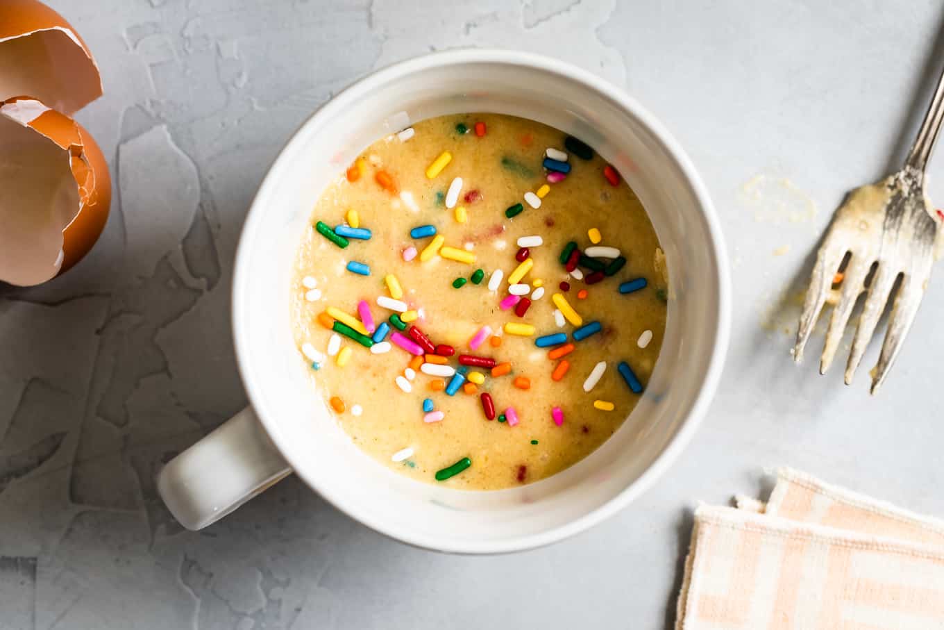 Gluten-Free Vanilla Mug Cake Batter