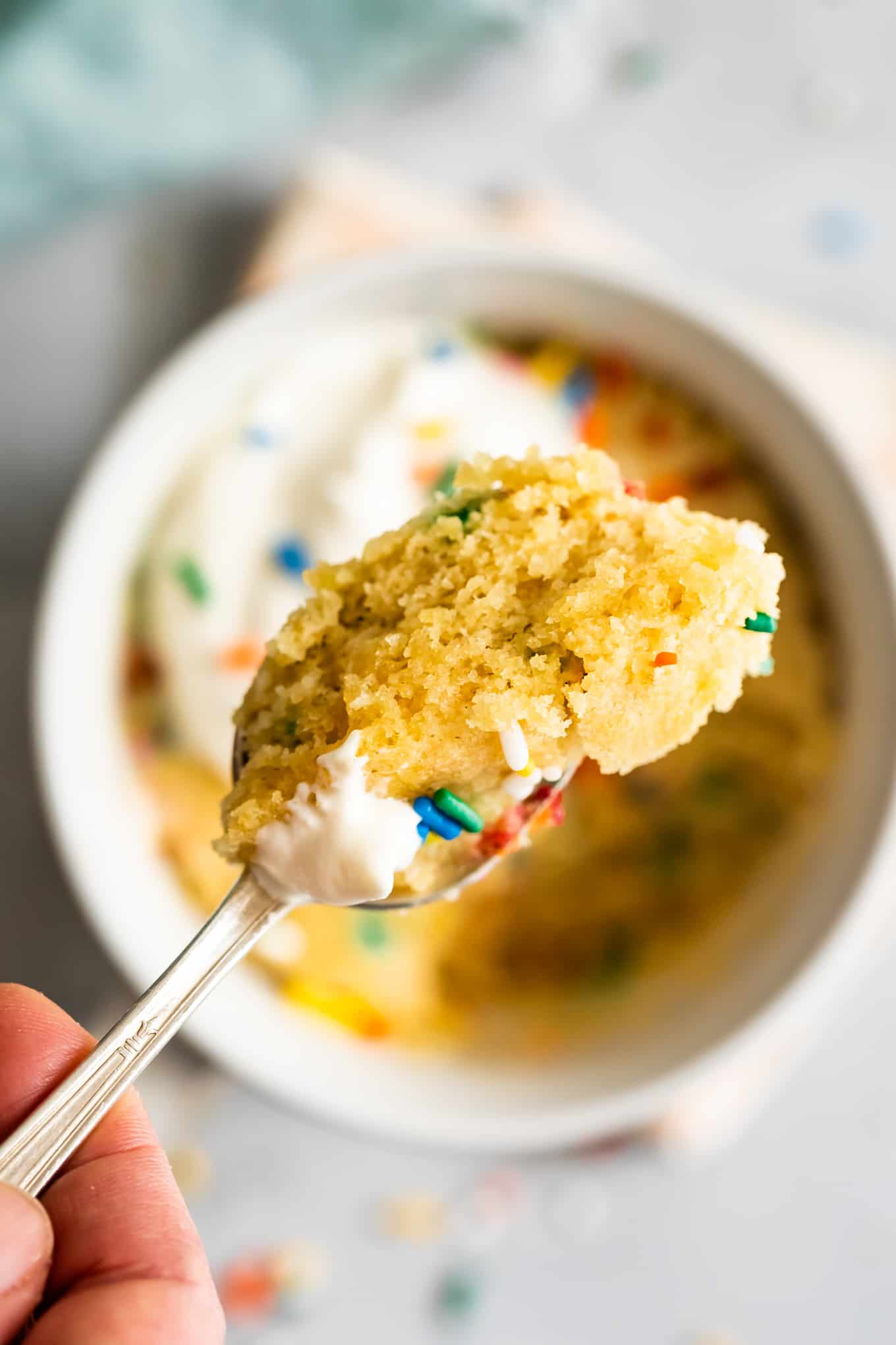 Bite of Gluten-Free Vanilla Mug Cake