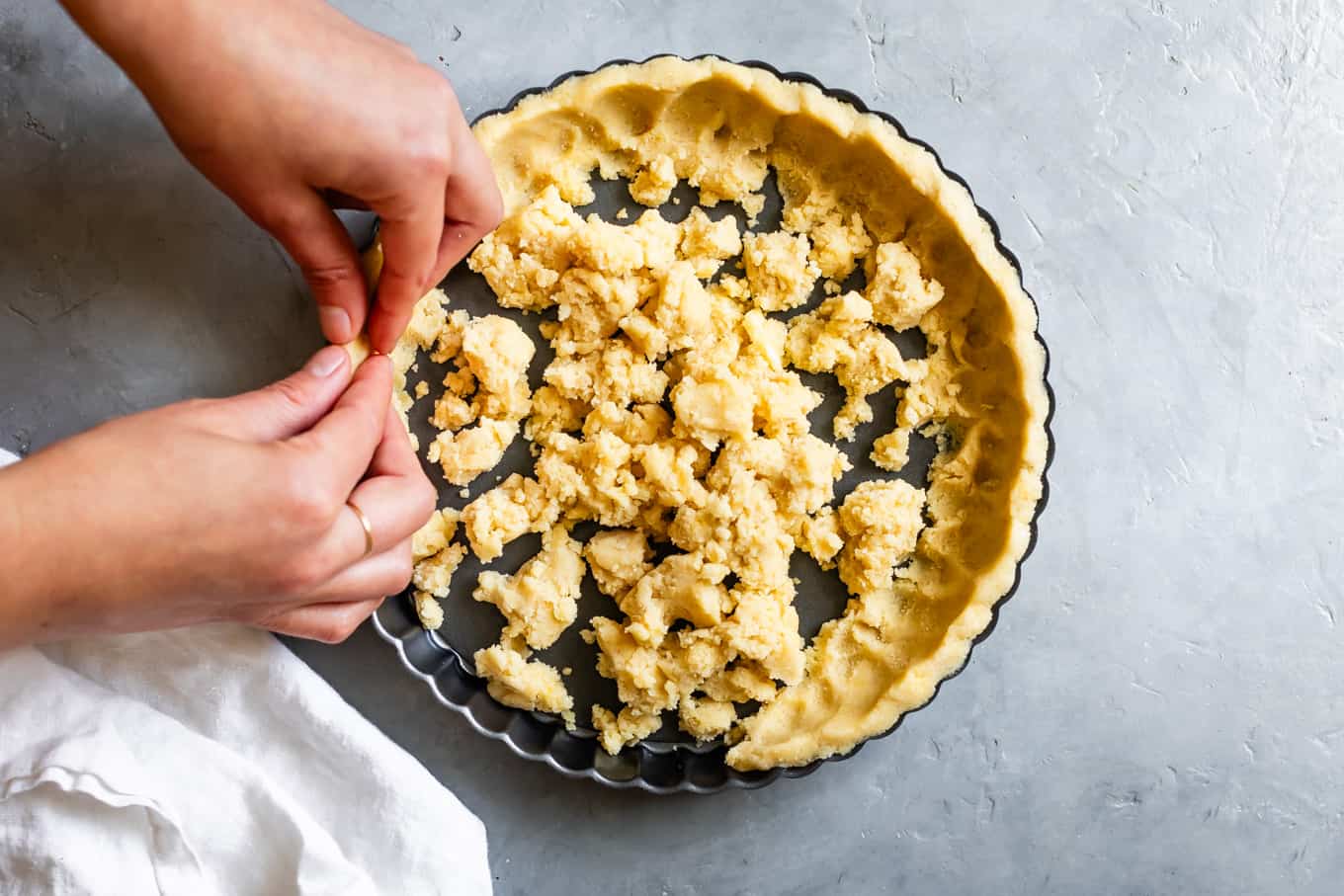 How to Press an Almond Flour Tart Crust