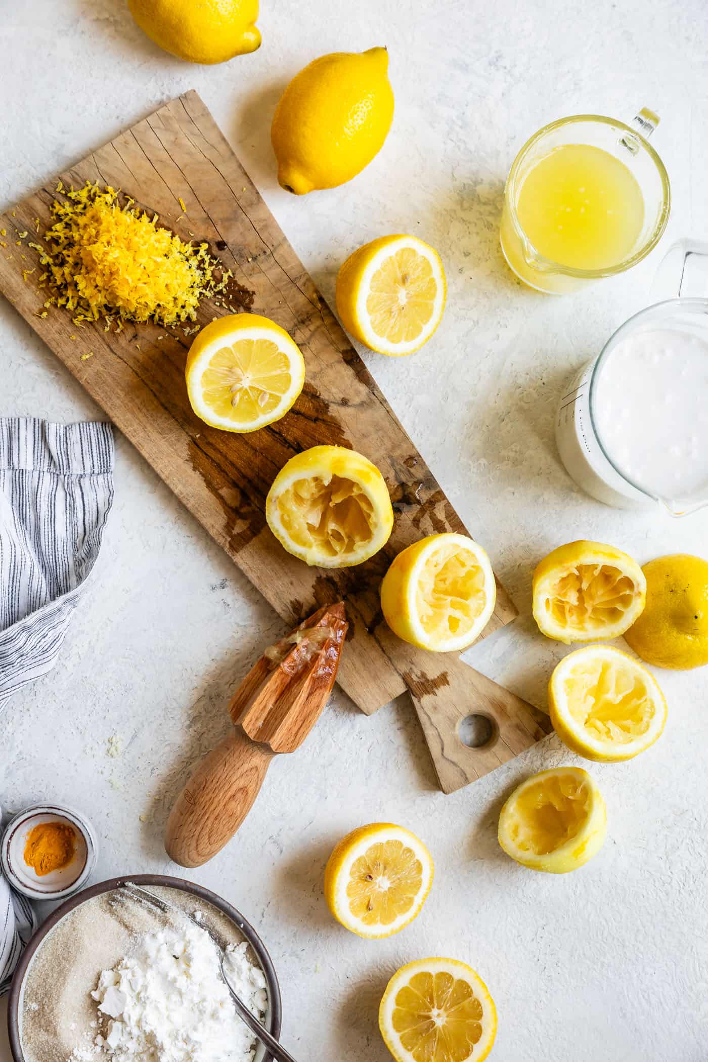 Ingredients for Eggless Lemon Curd