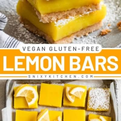 Vegan Gluten-Free Lemon Bars with Almond Flour