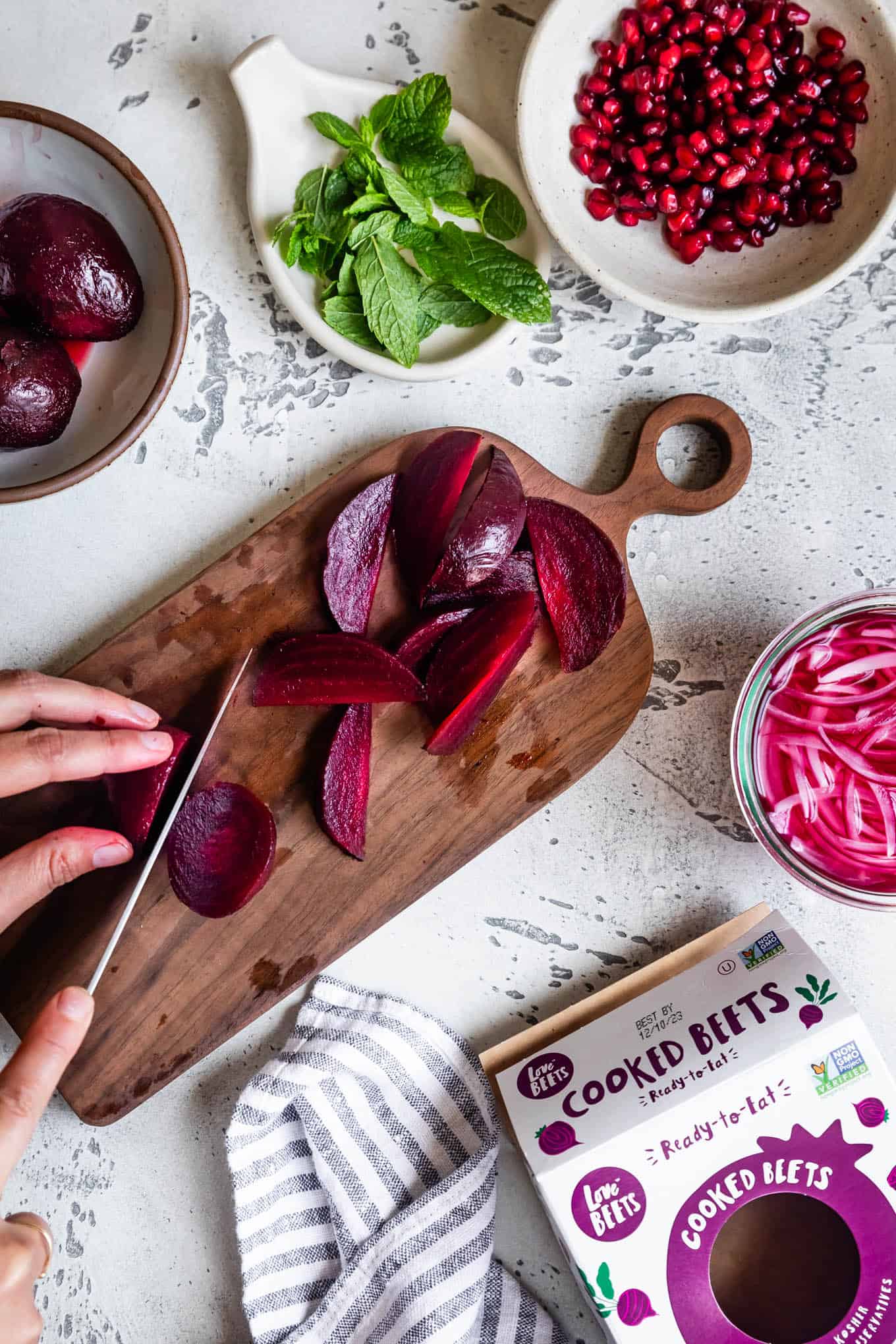 Store-bought cooked beets