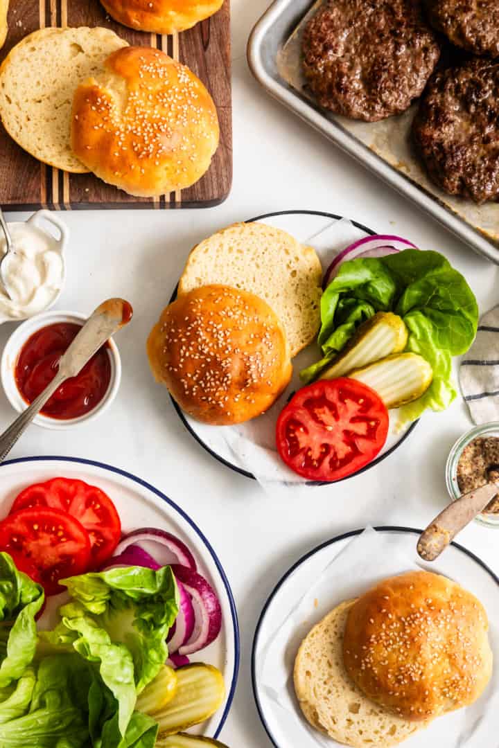 Gluten-Free Hamburger Buns - Snixy Kitchen
