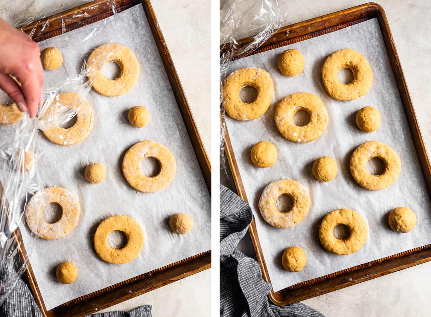 Gluten-Free pumpkin Donuts Rising