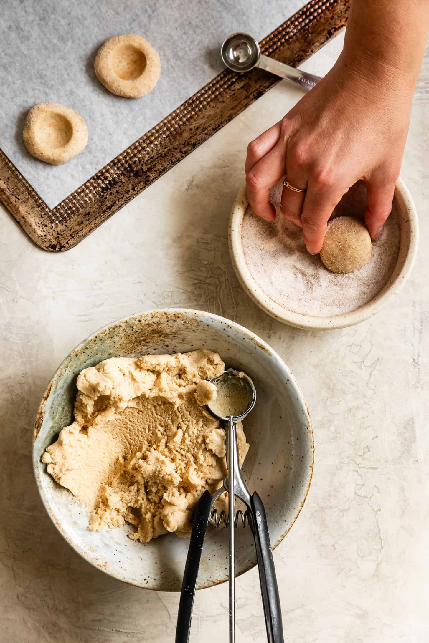 Rolling Gluten-Free Cookie Dough