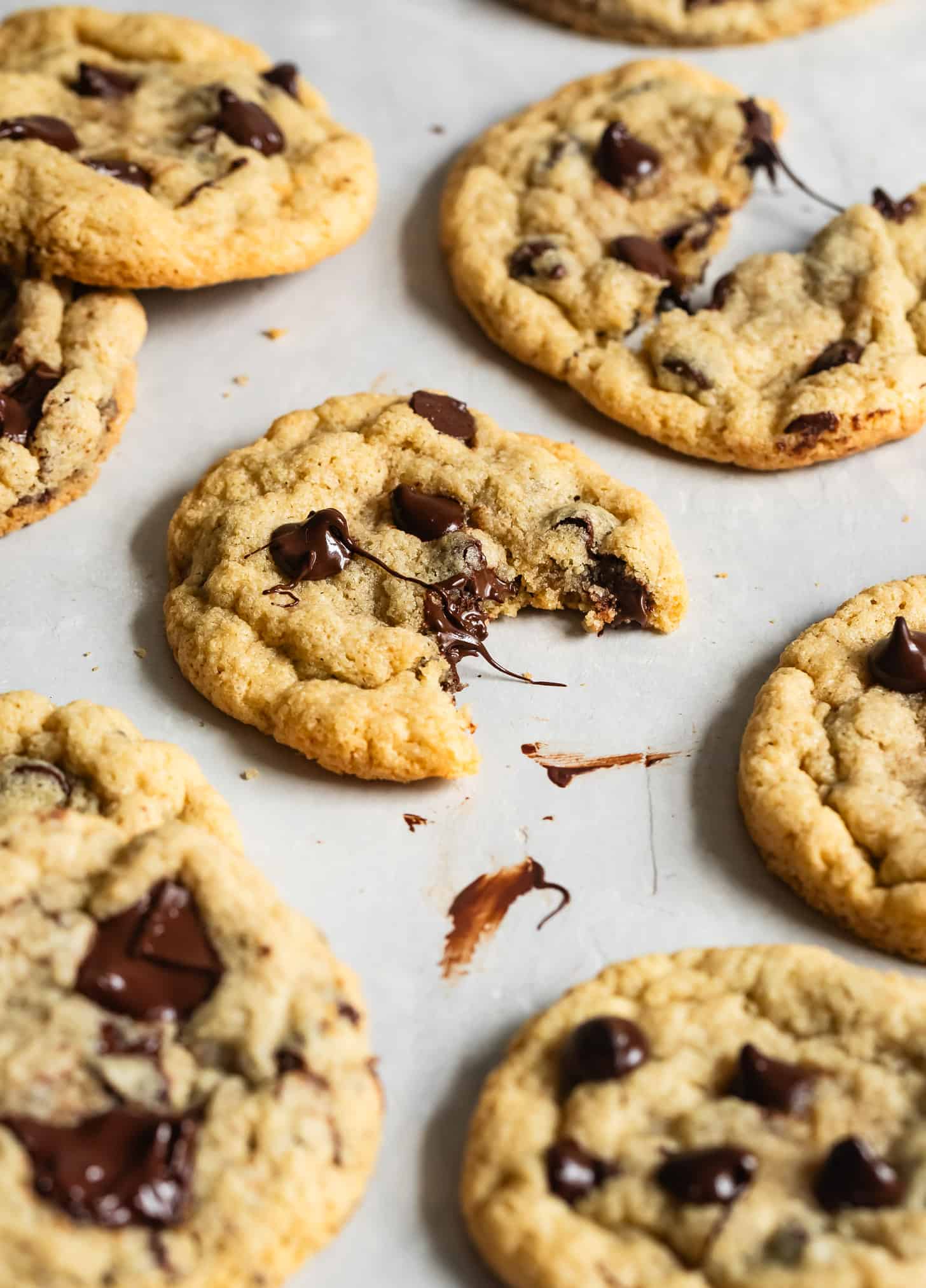 Bite of Gluten-Free Chocolate Chip Cookies