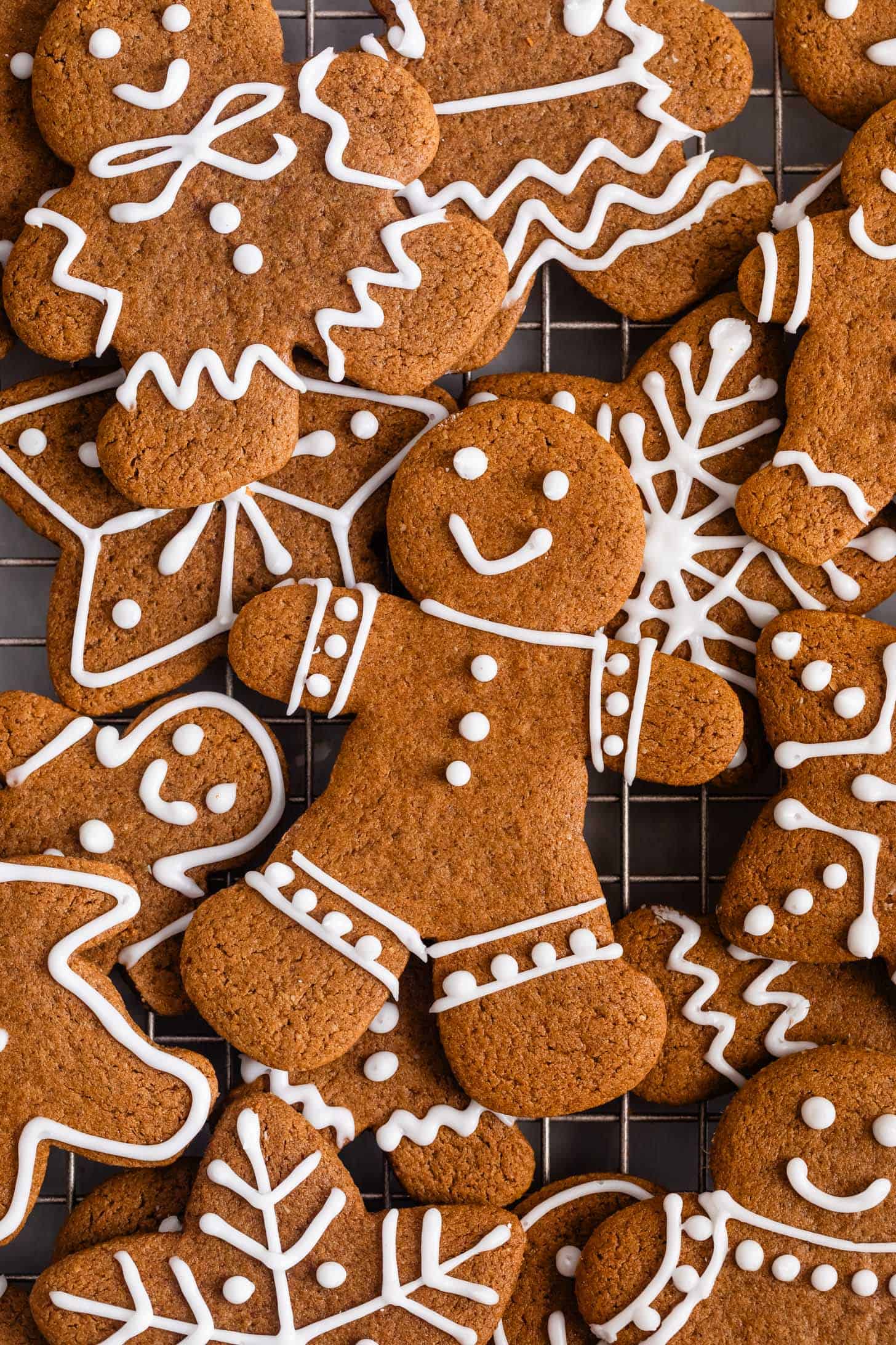 Frosted Gluten-Free Gingerbread Man Cookies