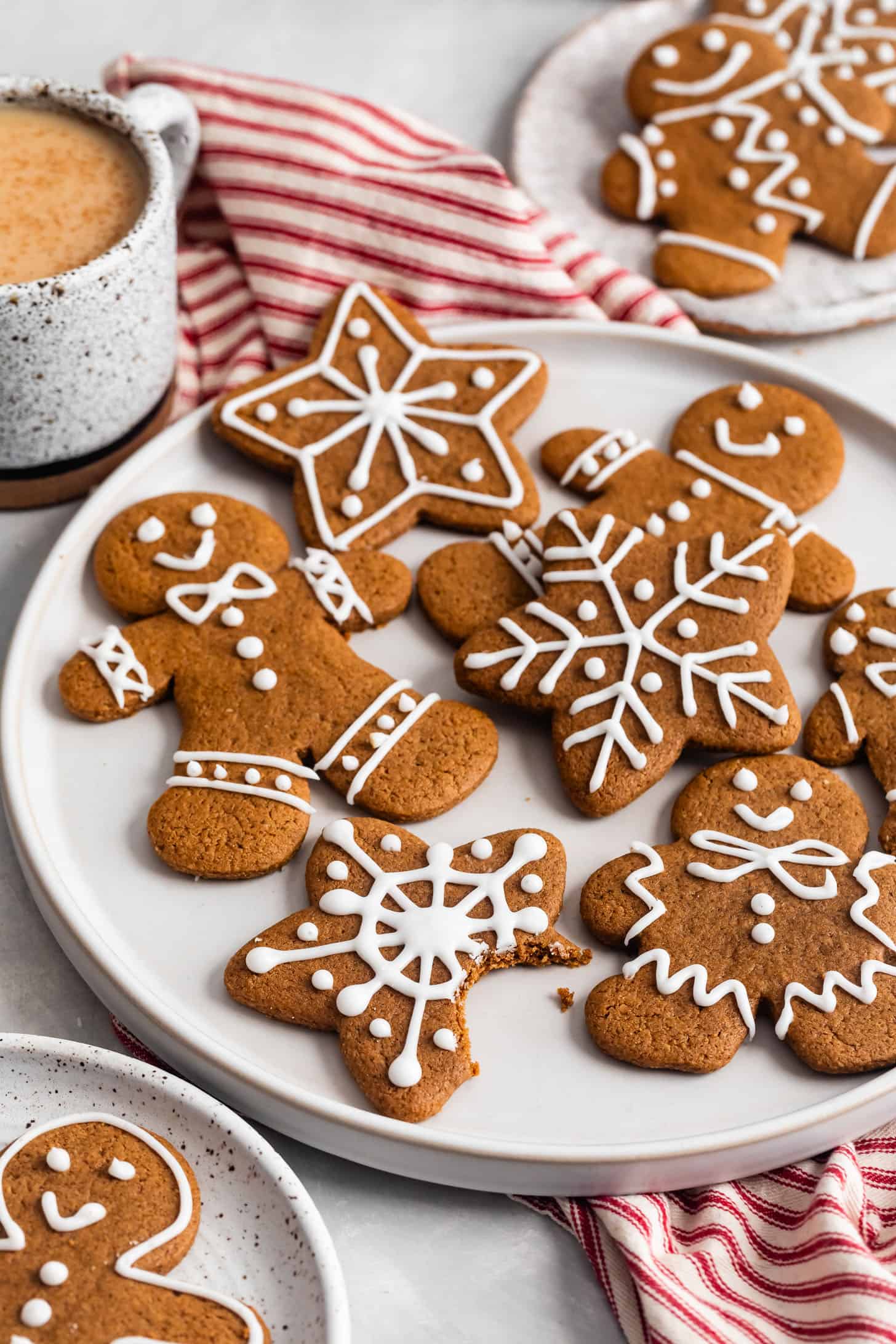 Platter of Gluten-Free Gingerbread Molasses Cookies