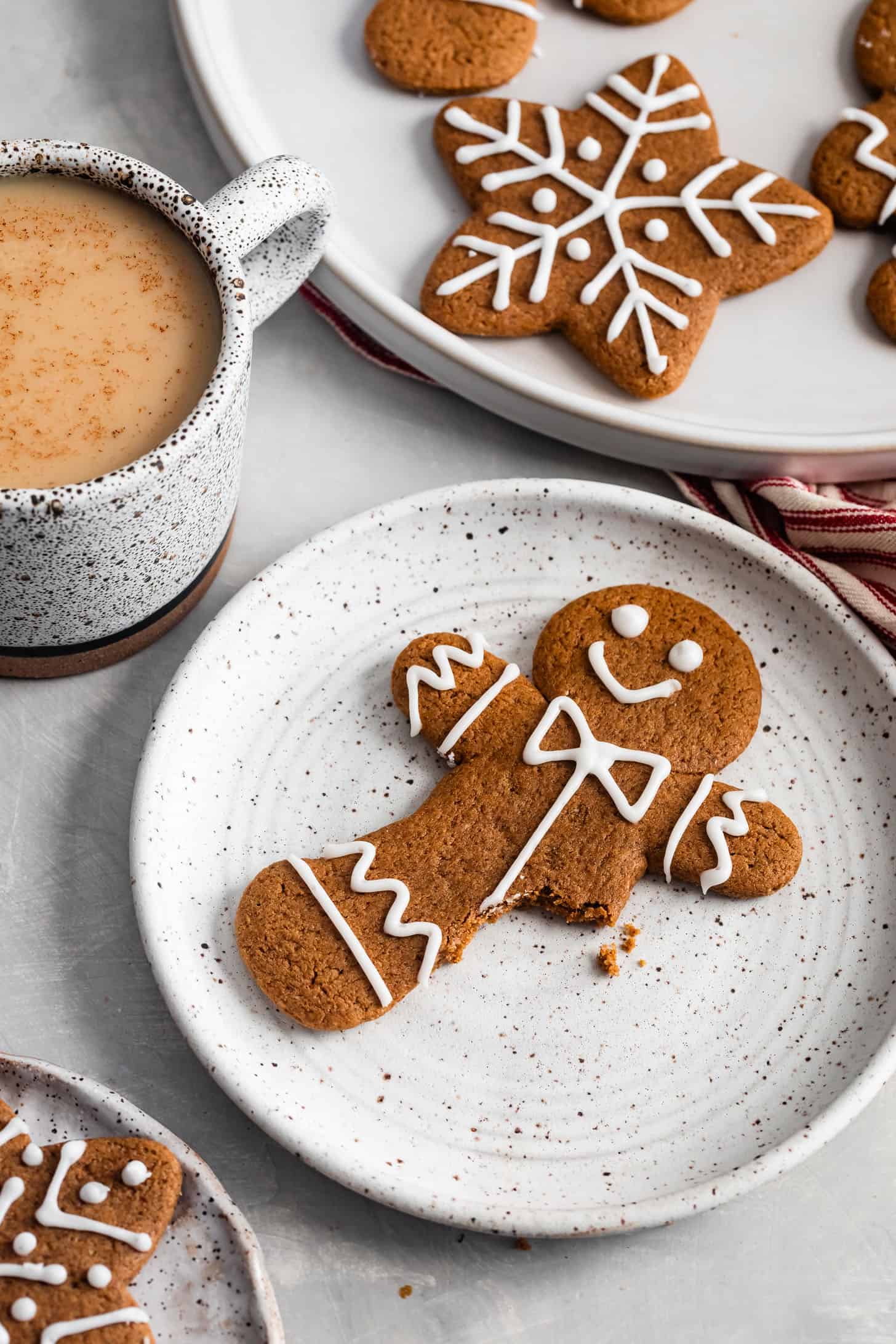 Bite of Chewy Gluten-Free Gingerbread Man