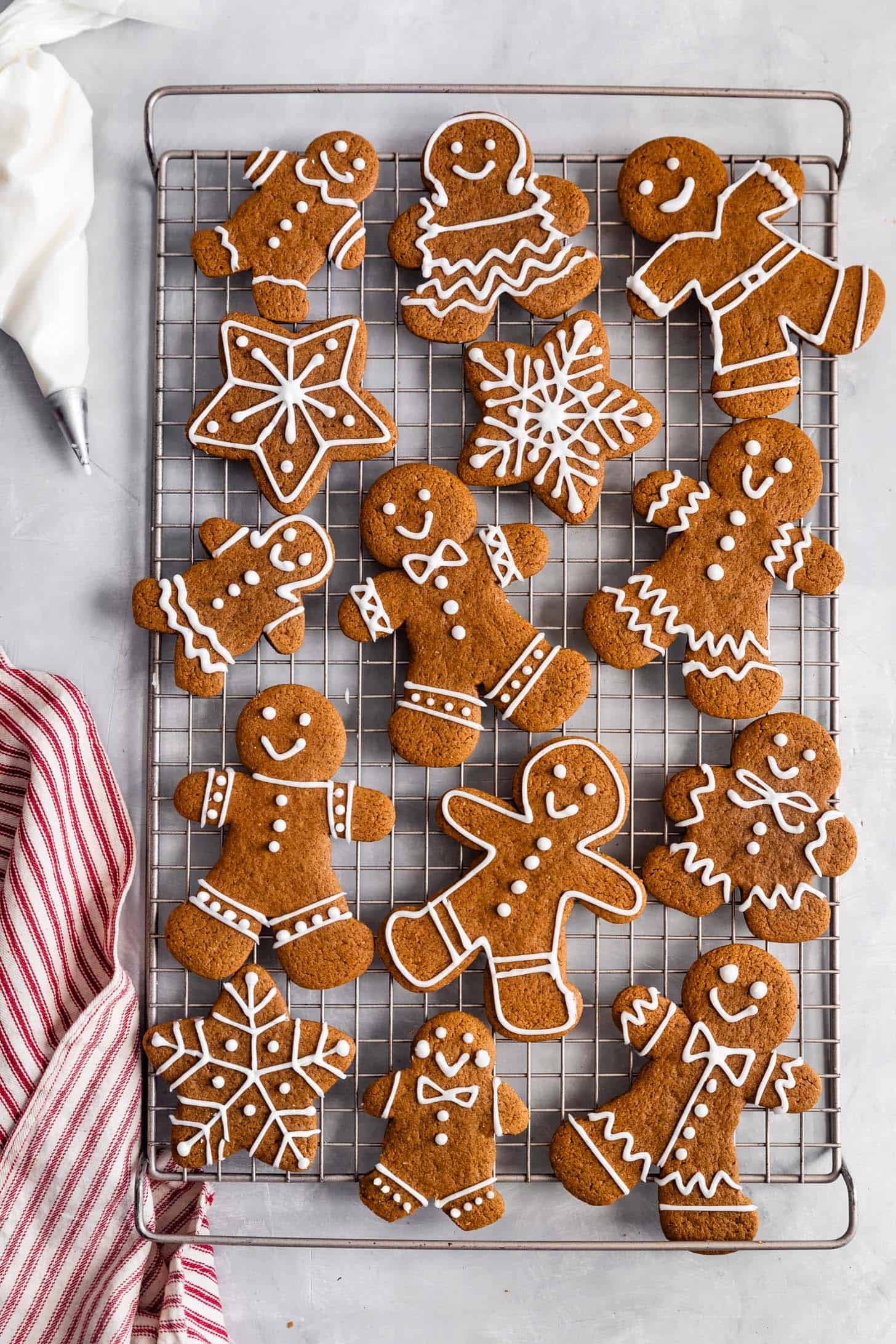 Gluten-Free Gingerbread Cookies with Easy Icing