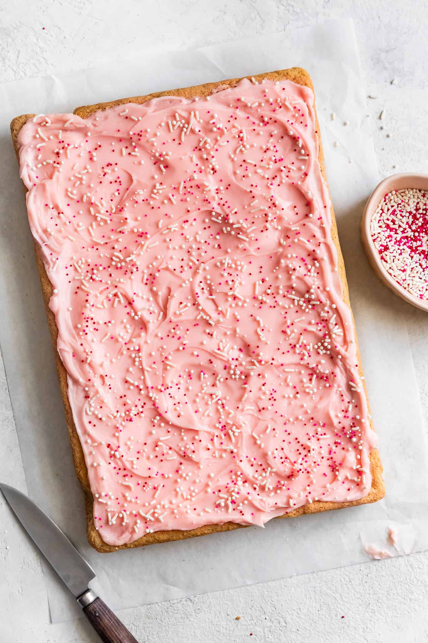 Gluten-Free Sugar Cookie Bars with Cream Cheese Icing