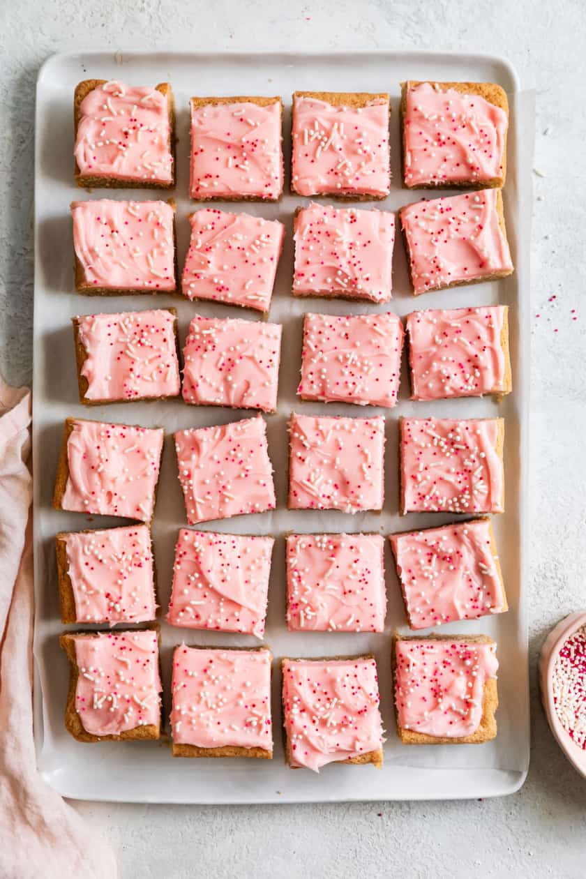 Tender, Chewy Tender, Chewy Gluten-Free Sugar Cookie Bars | Snixy Kitchen