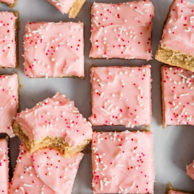 Gluten-Free Sugar Cookie Bars with Cream Cheese Frosting