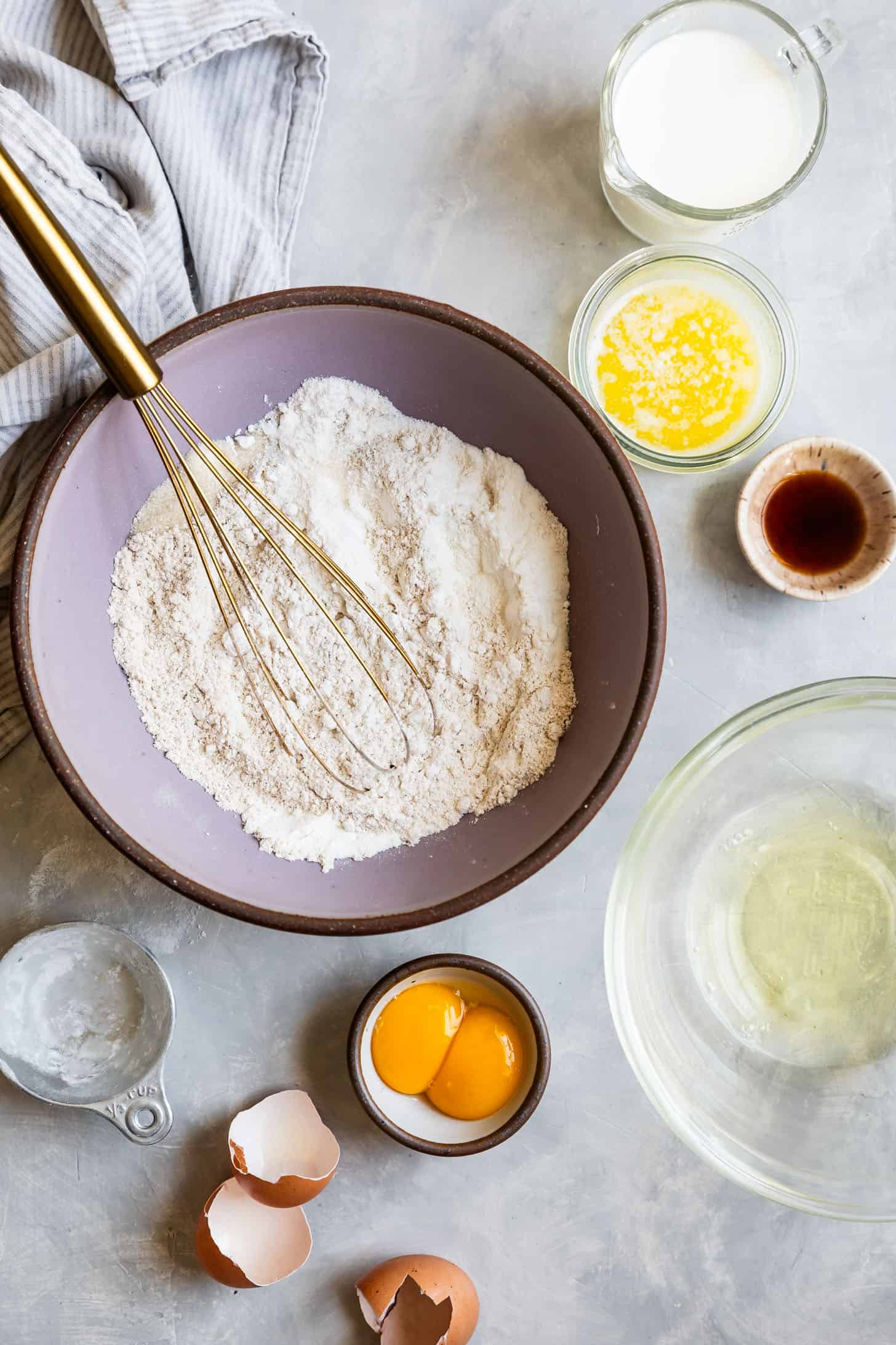 Ingredients for Gluten-Free Waffles