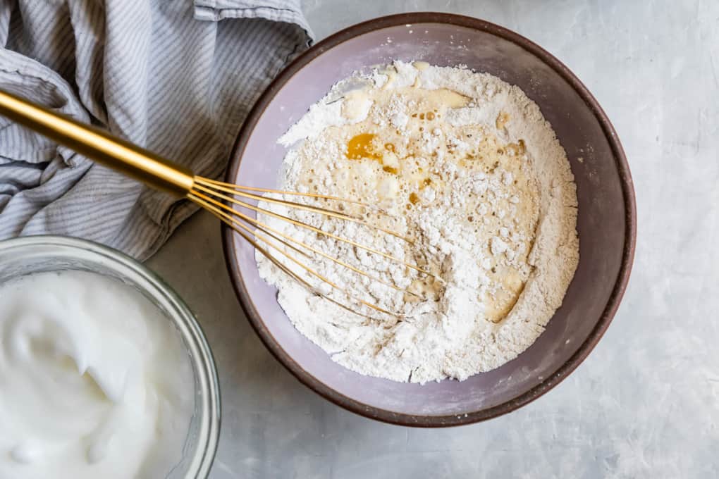 Mixing Gluten-Free Waffles