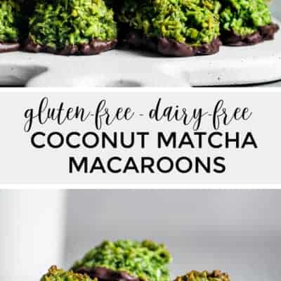 Gluten-Free Matcha Coconut Macaroon