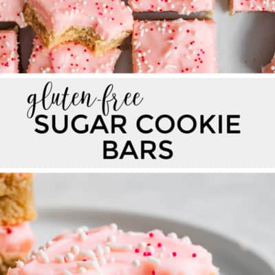 Gluten-Free Sugar Cookie Bars with Cream Cheese Frosting