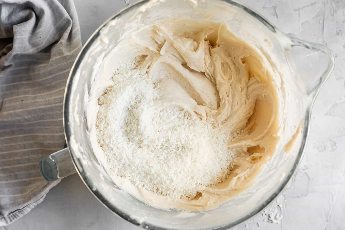 Adding Coconut to Gluten-Fre Coconut Cake