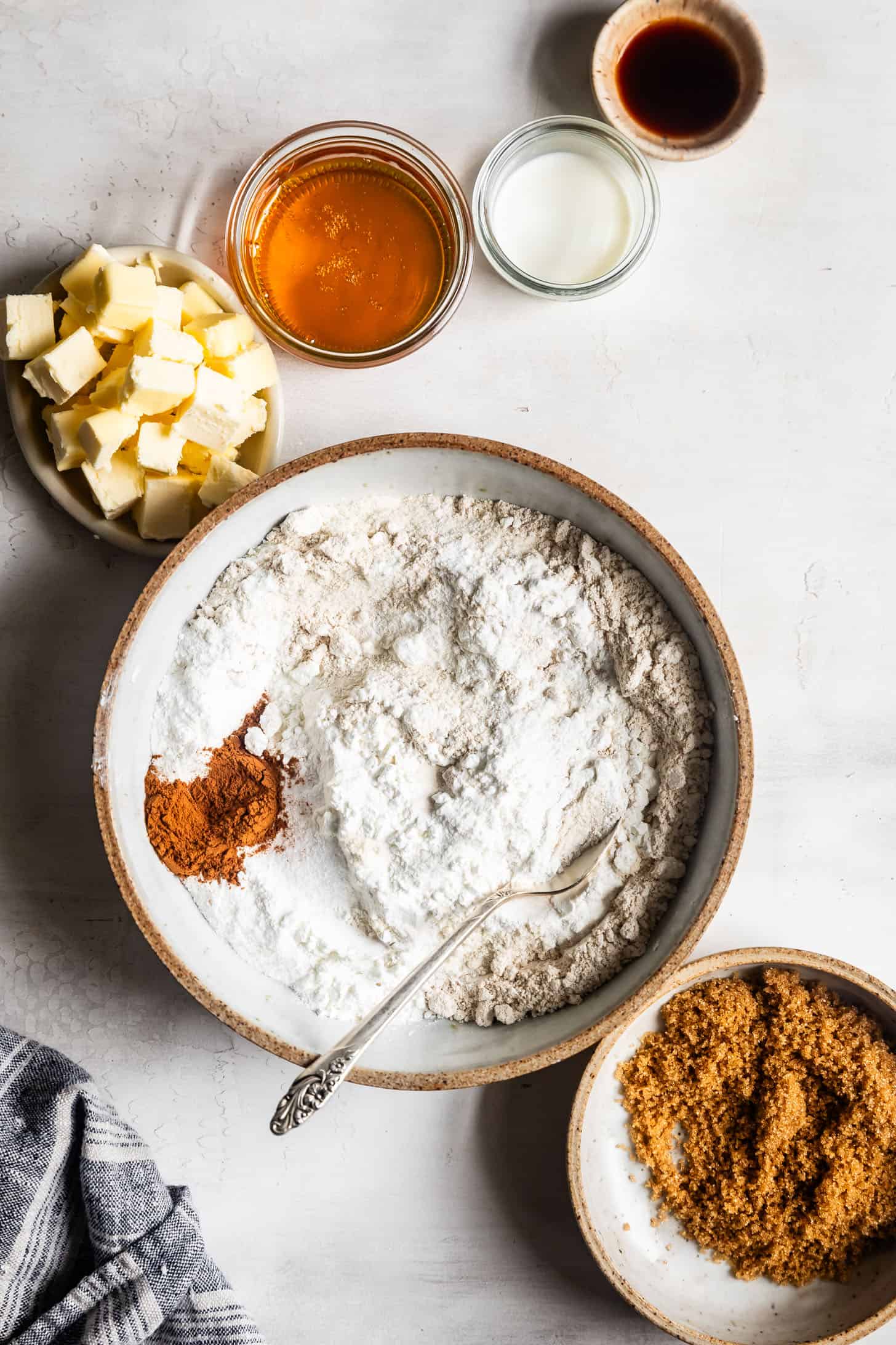 Ingredients for Homemade Gluten-Free Graham Crackers