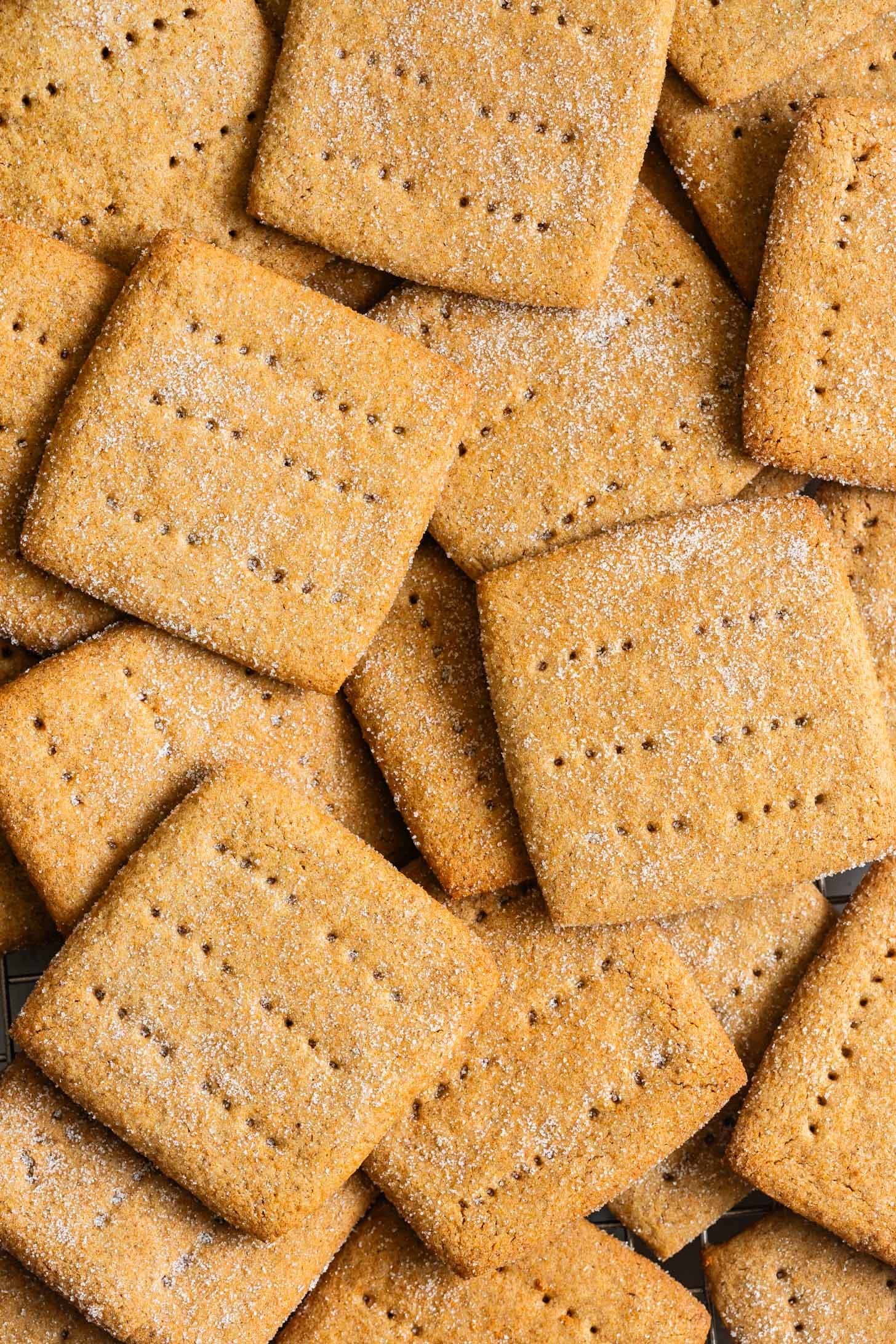 Pile of Gluten-Free Graham Crackers