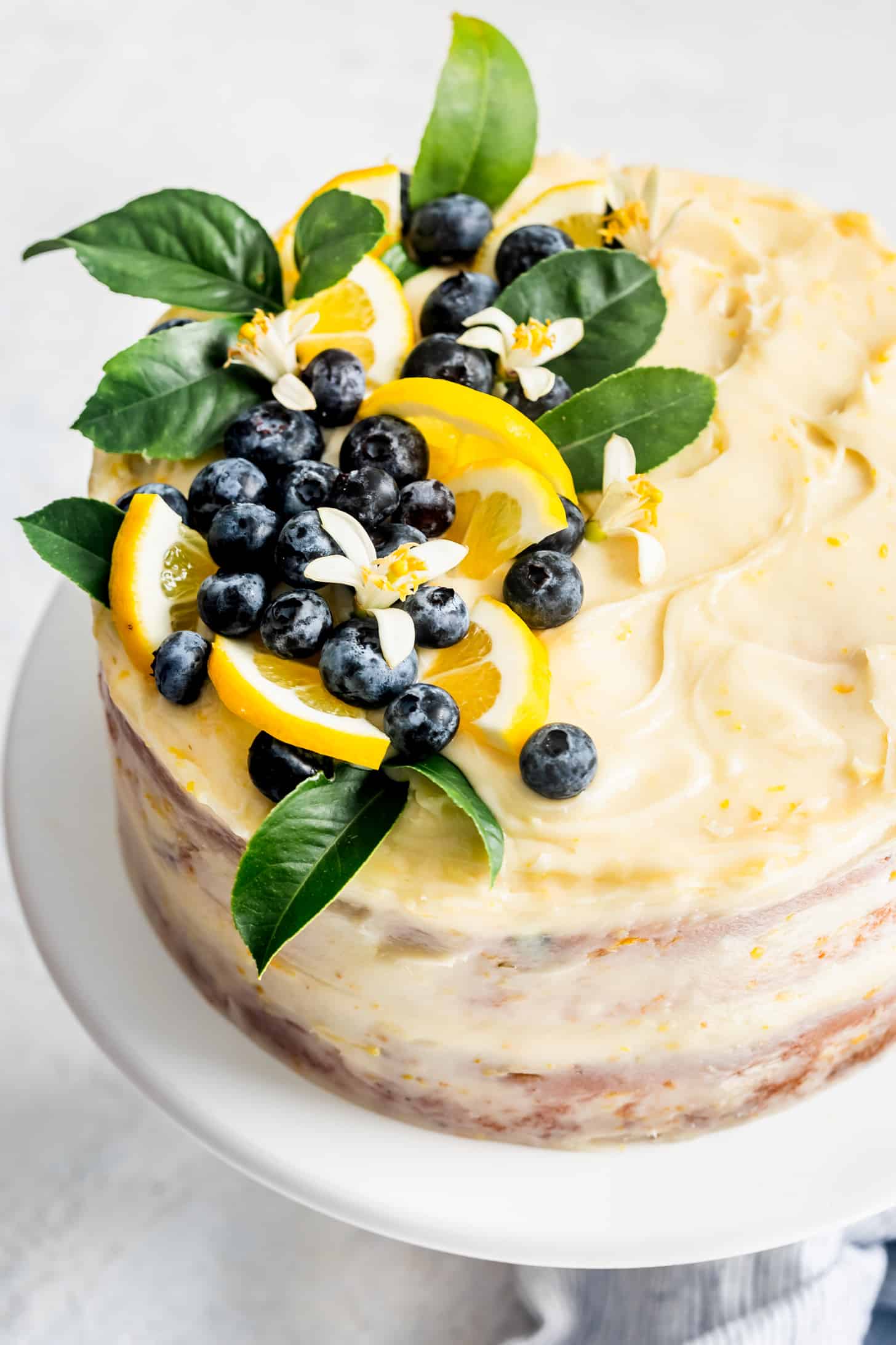 Gluten-Free Lemon Cake with Blueberries