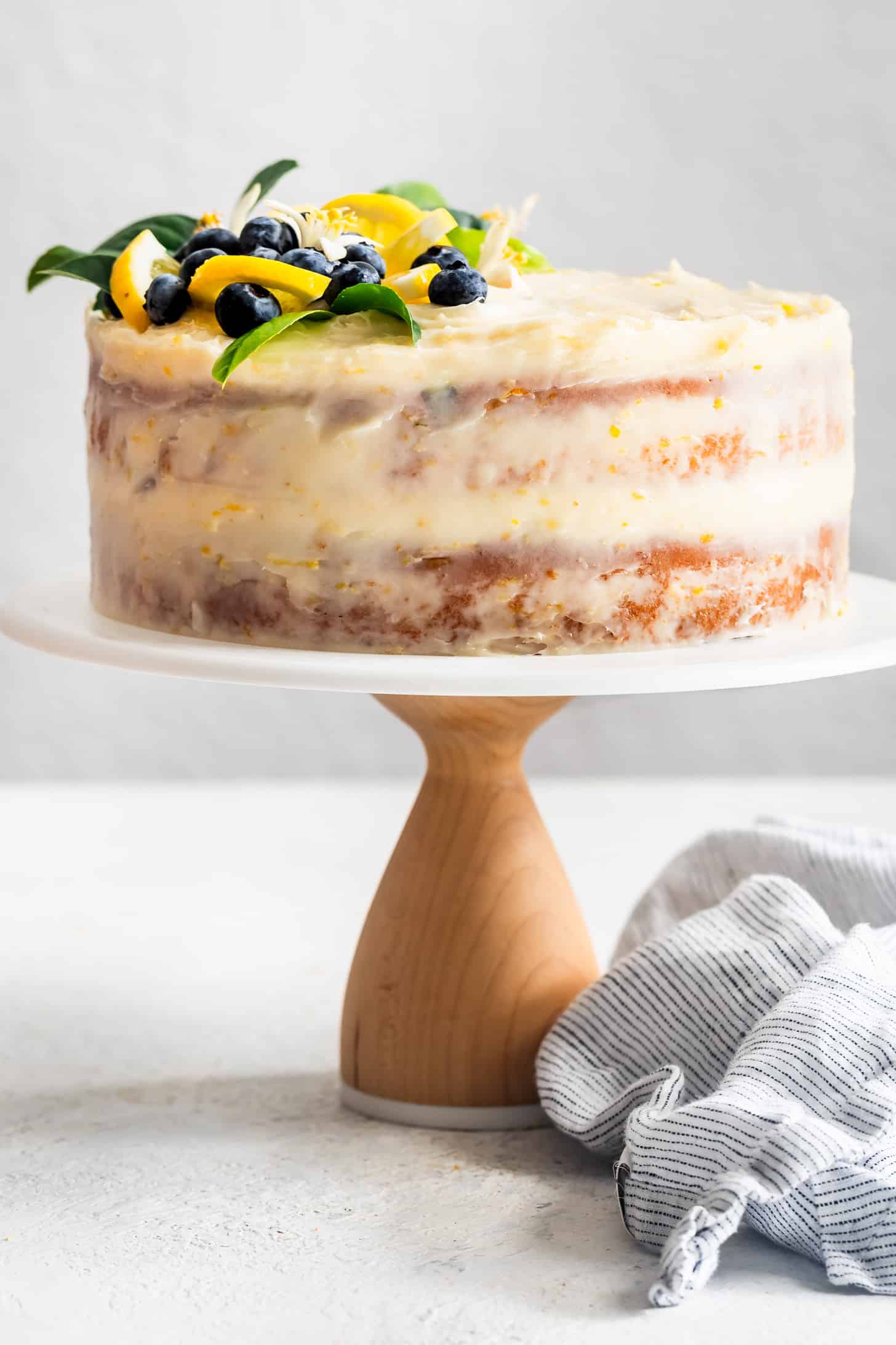 Gluten-Free Lemon Blueberry Layer Cake