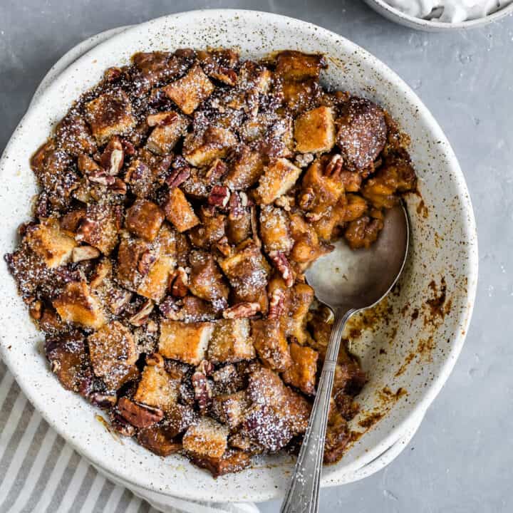 Gluten-Free Vegan Pumpkin Bread Pudding