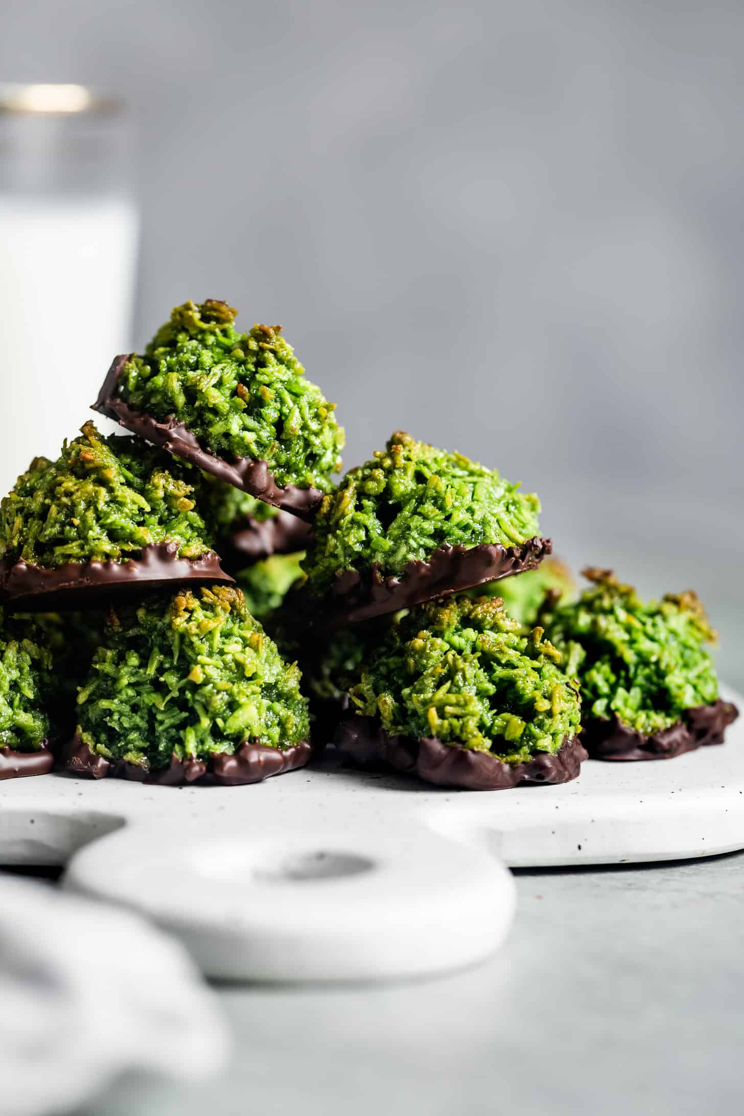 Matcha Coconut Macaroons