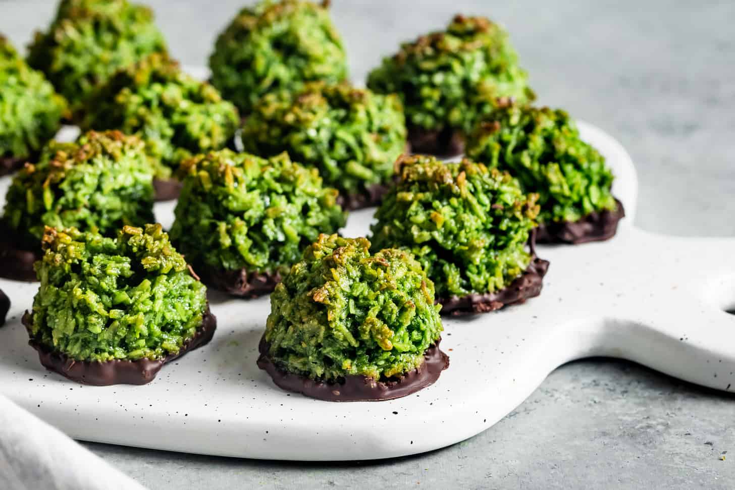Coconut Matcha Macaroons