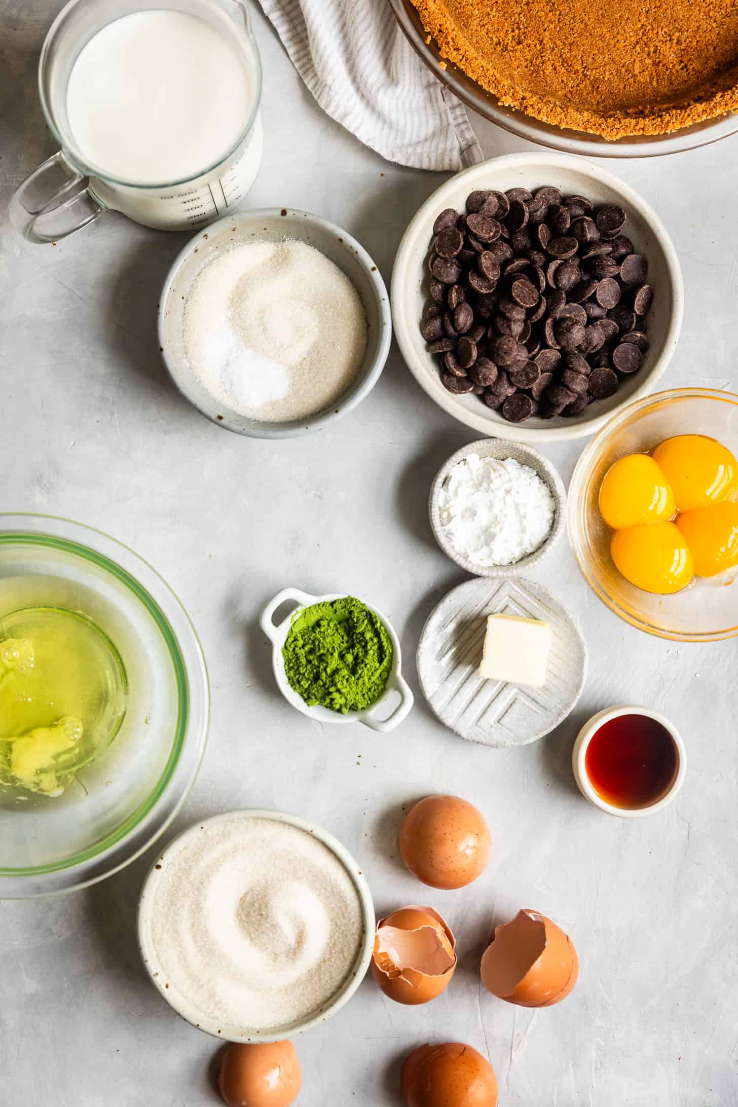 Ingredients for S'mores Pie