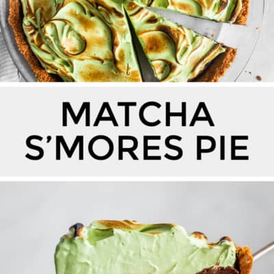 Gluten-Free Matcha S'mores Pie