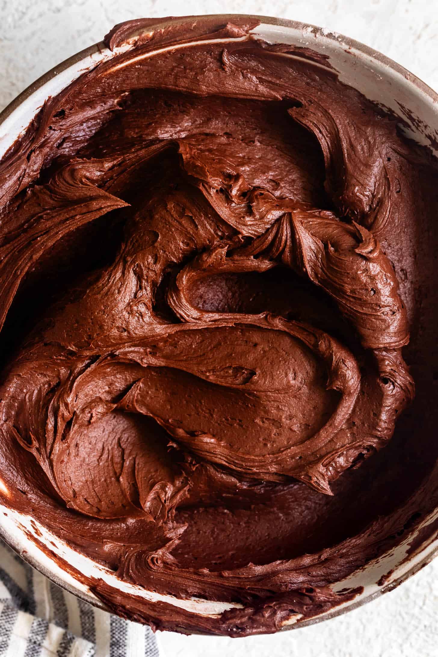 Chocolate Buttercream Frosting Swirls