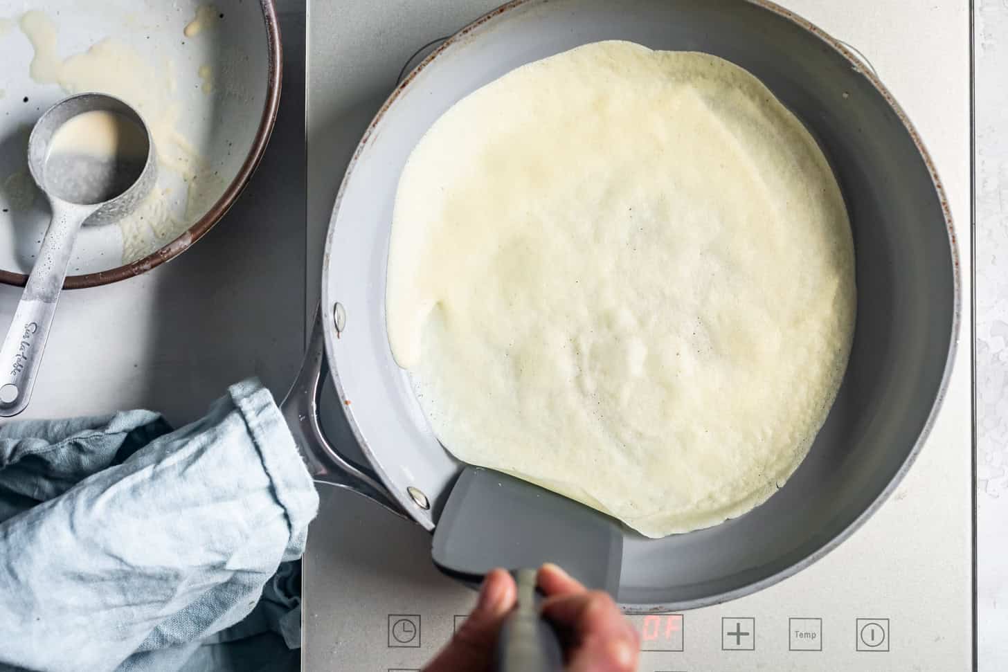 Flipping Gluten-Free Crepes in a Pan