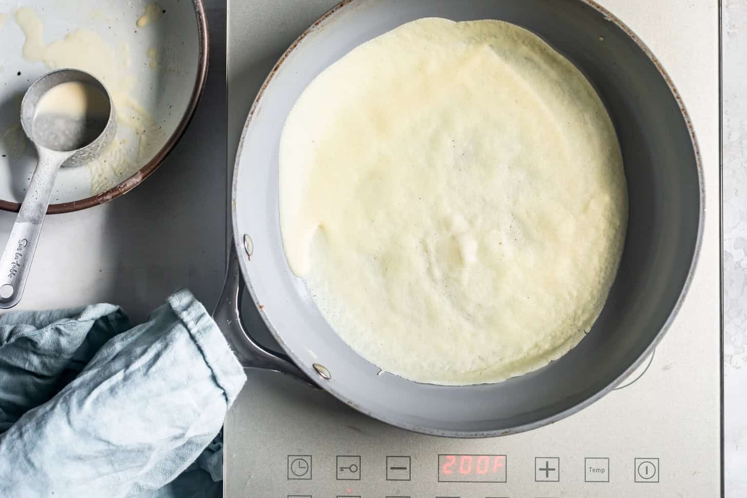 Gluten-Free Almond Flour Crepes in a Pan