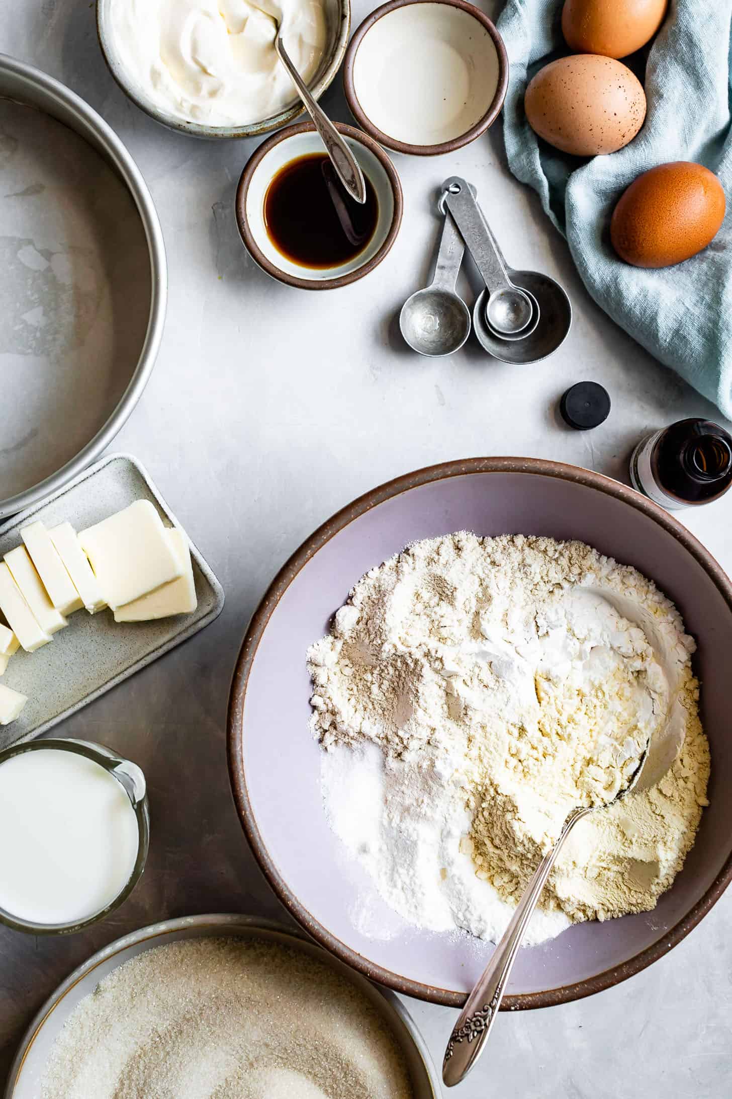 Ingredients for Gluten-Free Vanilla Cupcakes