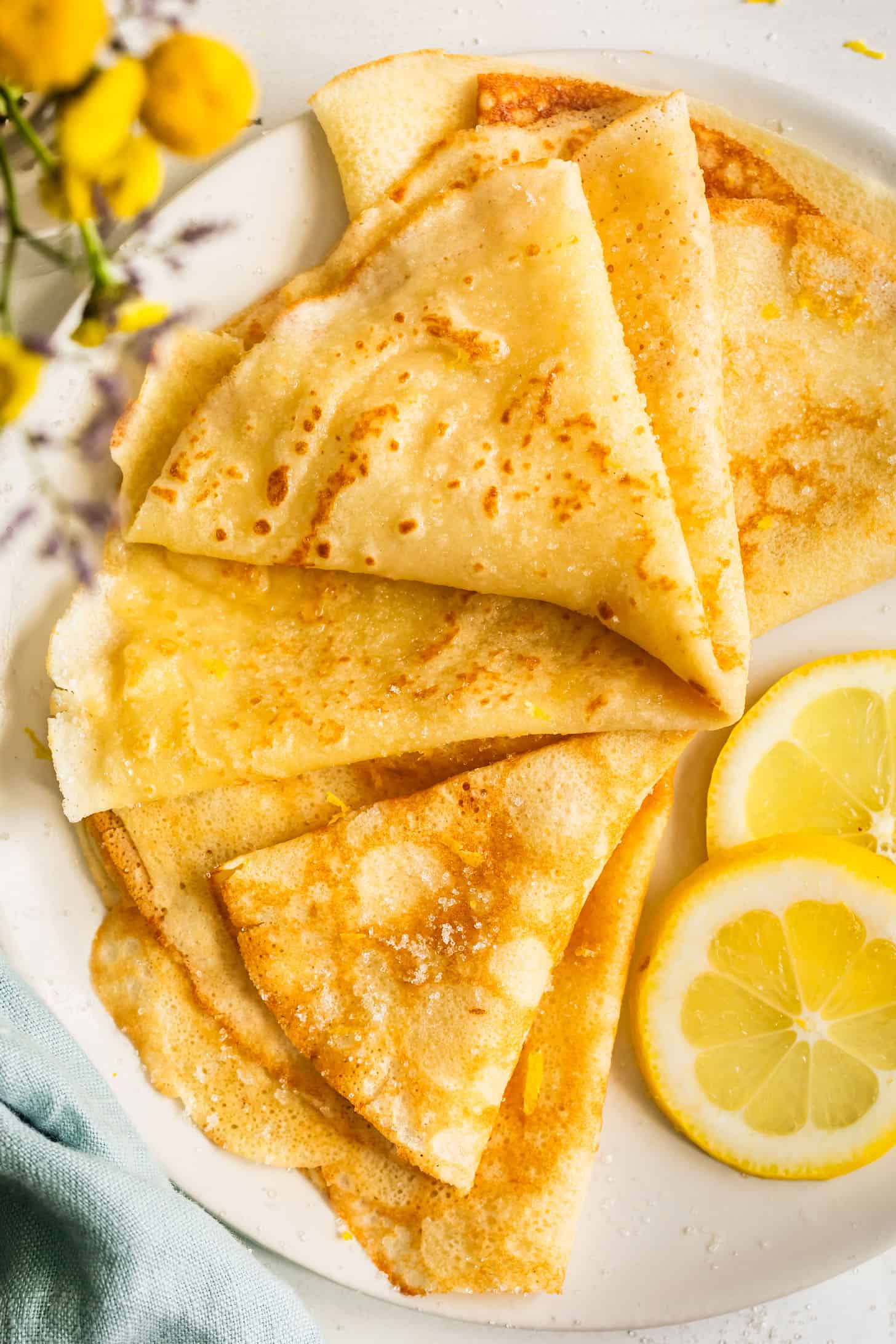 Gluten-Free Lemon Sugar Crepes